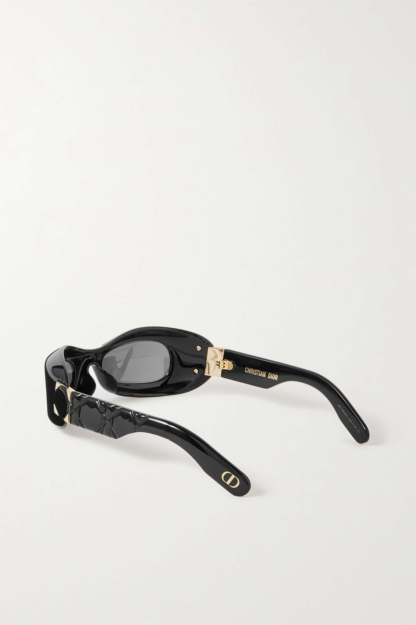 Lady oval-frame acetate sunglasses - 3
