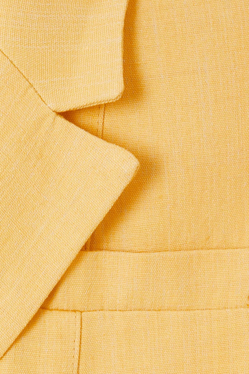 Cutout linen-blend mini dress 4