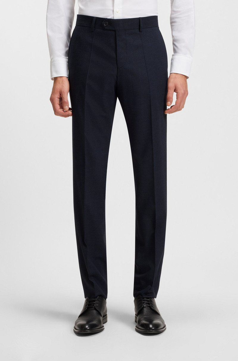 EXTRA-SLIM-FIT SUIT IN A MICRO-PATTERN WOOL BLEND 6