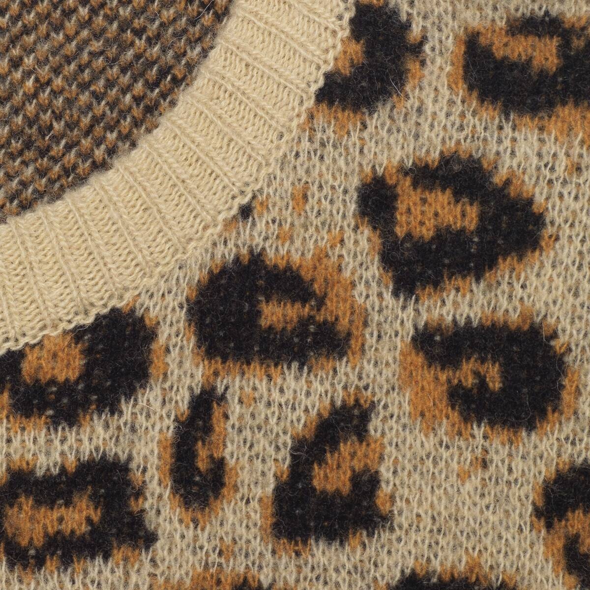 Leopard wool jacquard sweater - 6