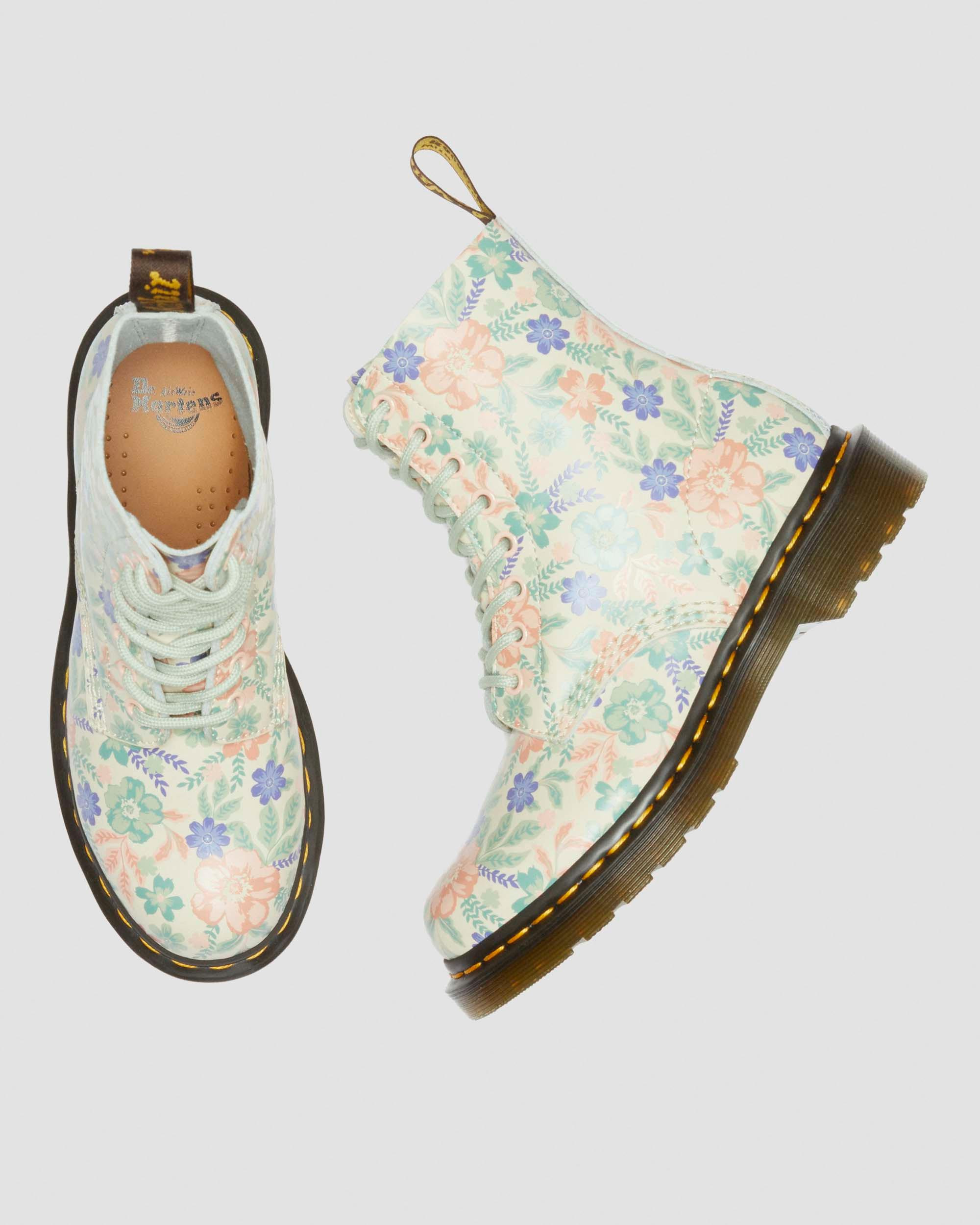 1460 Vonda Floral Reclaimed Leather Boots - 2