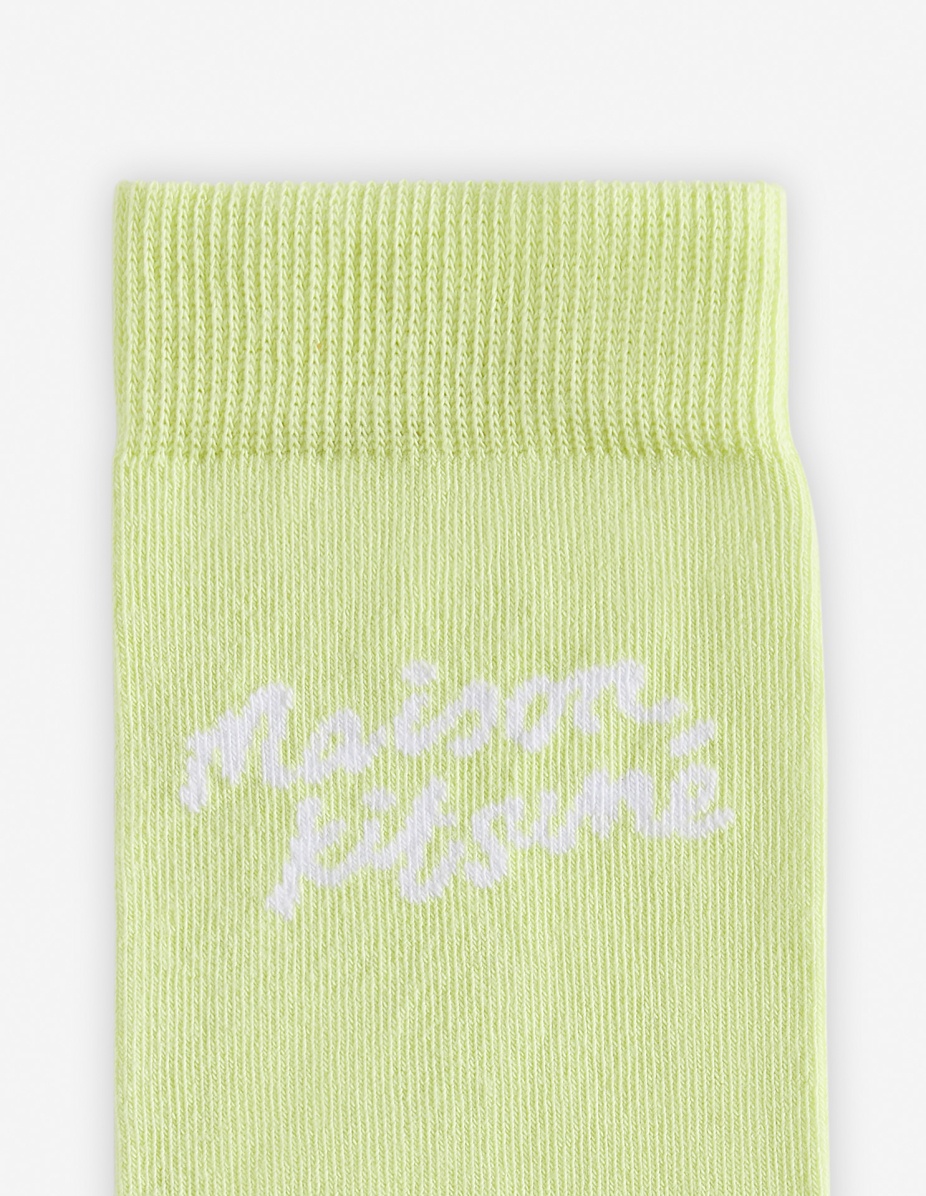 MAISON KITSUNE HANDWRITING SOCKS - 3