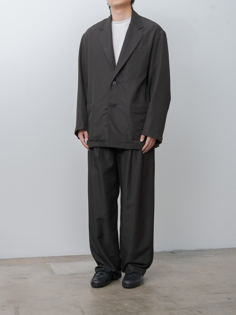 ssstein Wool Silk Single Breasted Jacket - Dark Charcoal outlook