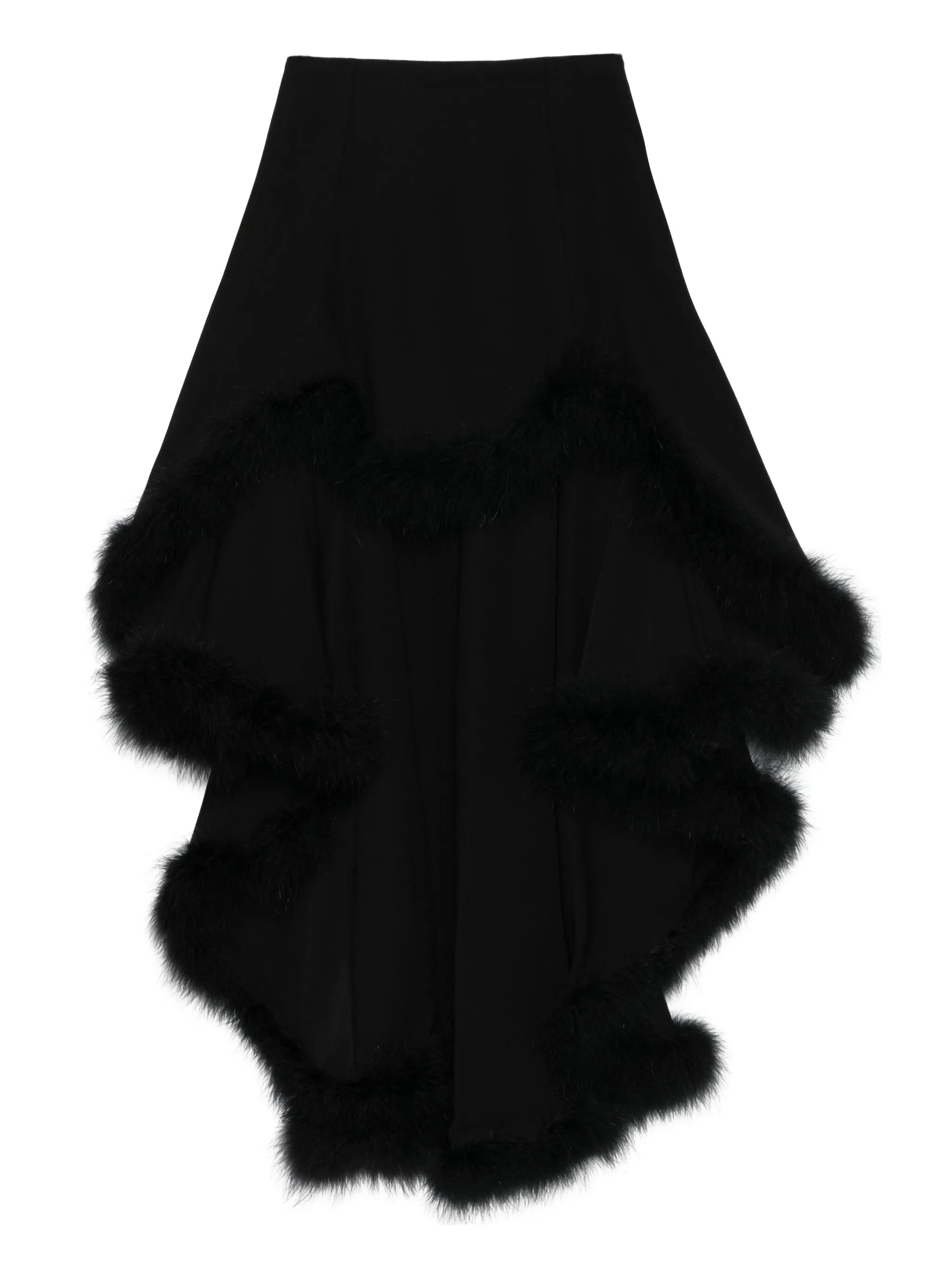 Mugler Trimmed Asymmetric Skirt - 1
