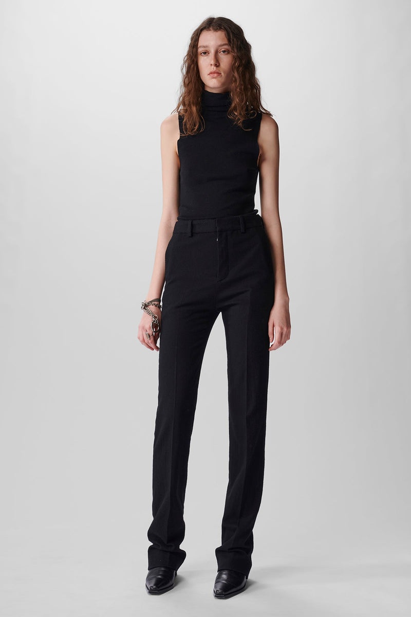 Siska Knitted Sleeveless High Neck Top - 4