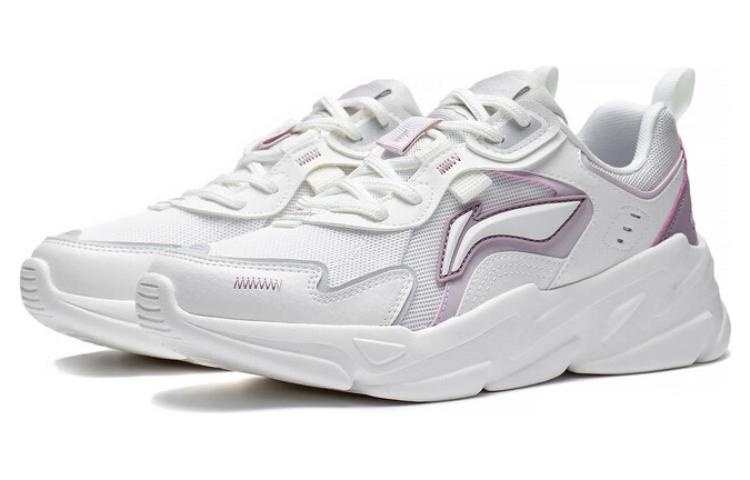 (WMNS) Li-Ning Yunhai 'White Grey Purple' AGCT154-1 - 3