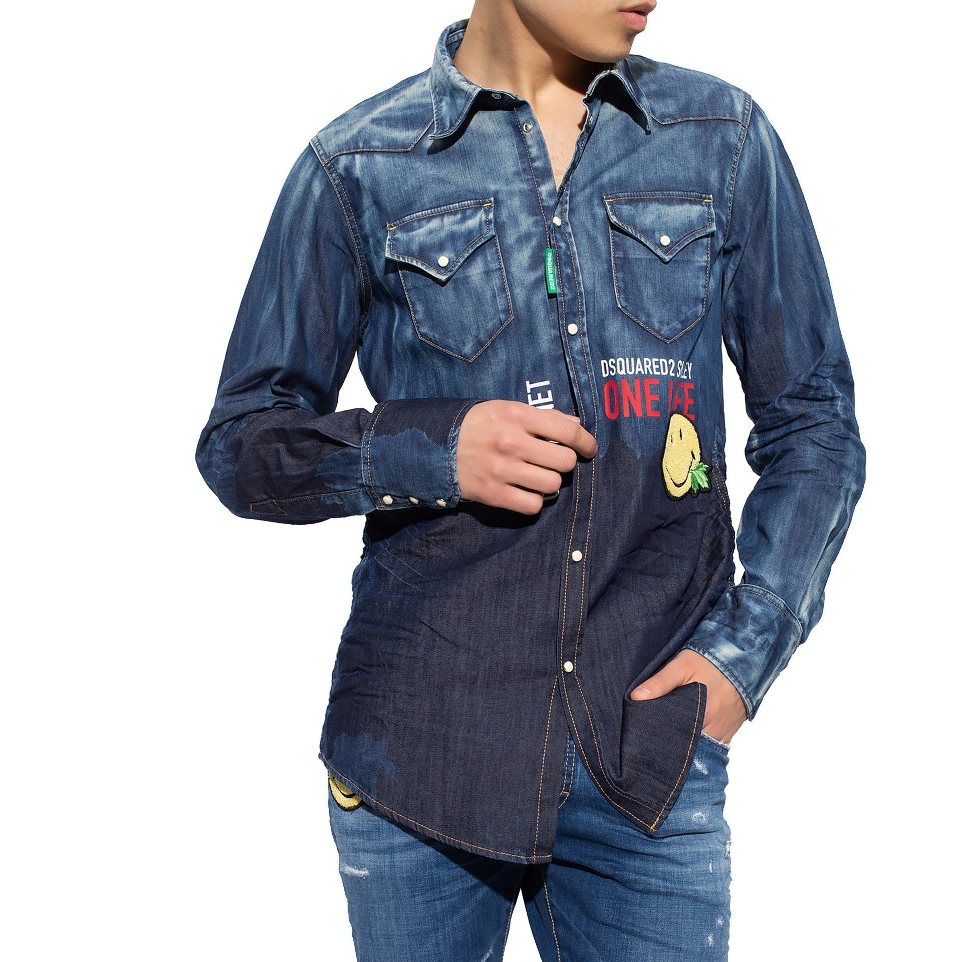 Dsquared2 X Smiley Denim Shirt Men - 2