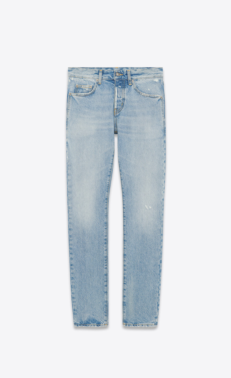 slim-fit jeans in blue waves denim 1