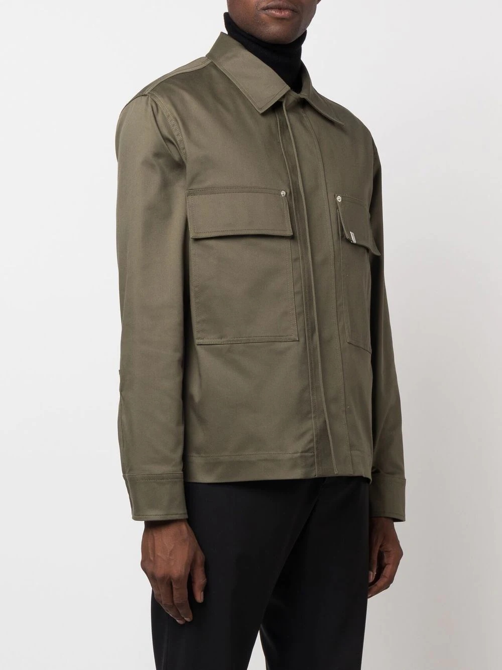 long-sleeved military shirt - 3