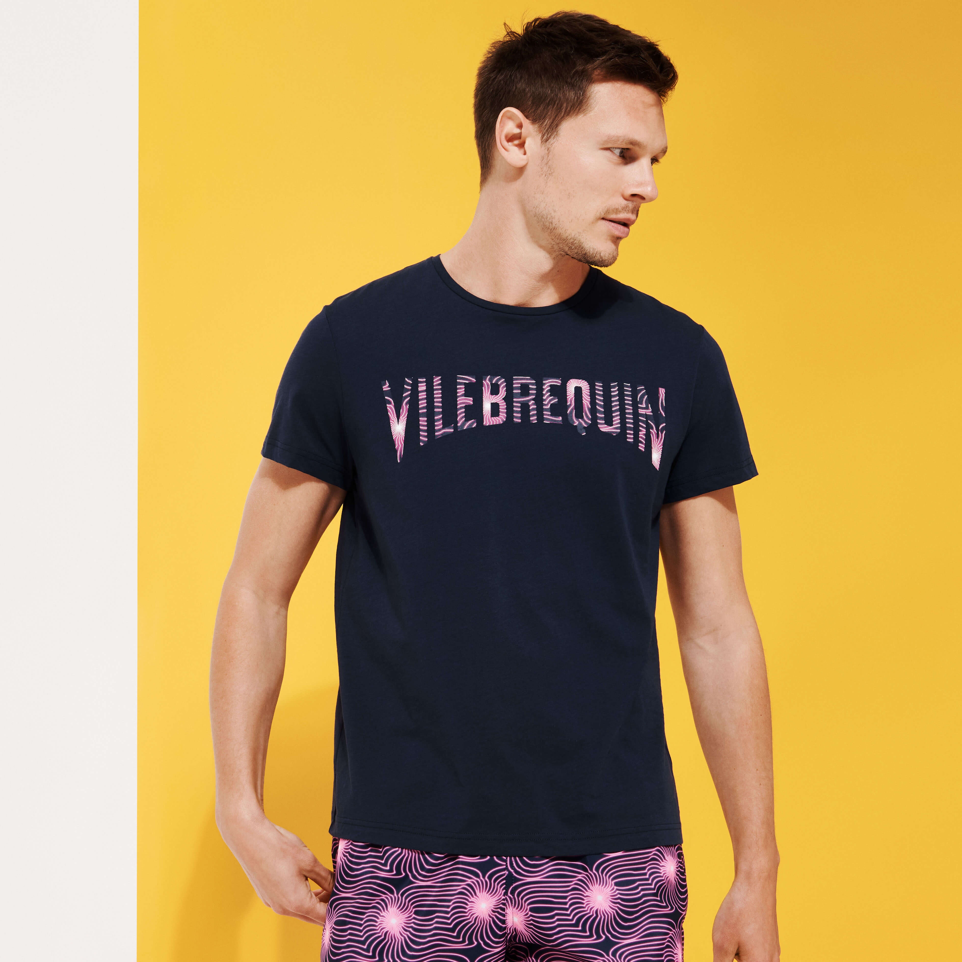 Men Cotton T-Shirt Hypno Shell - 3