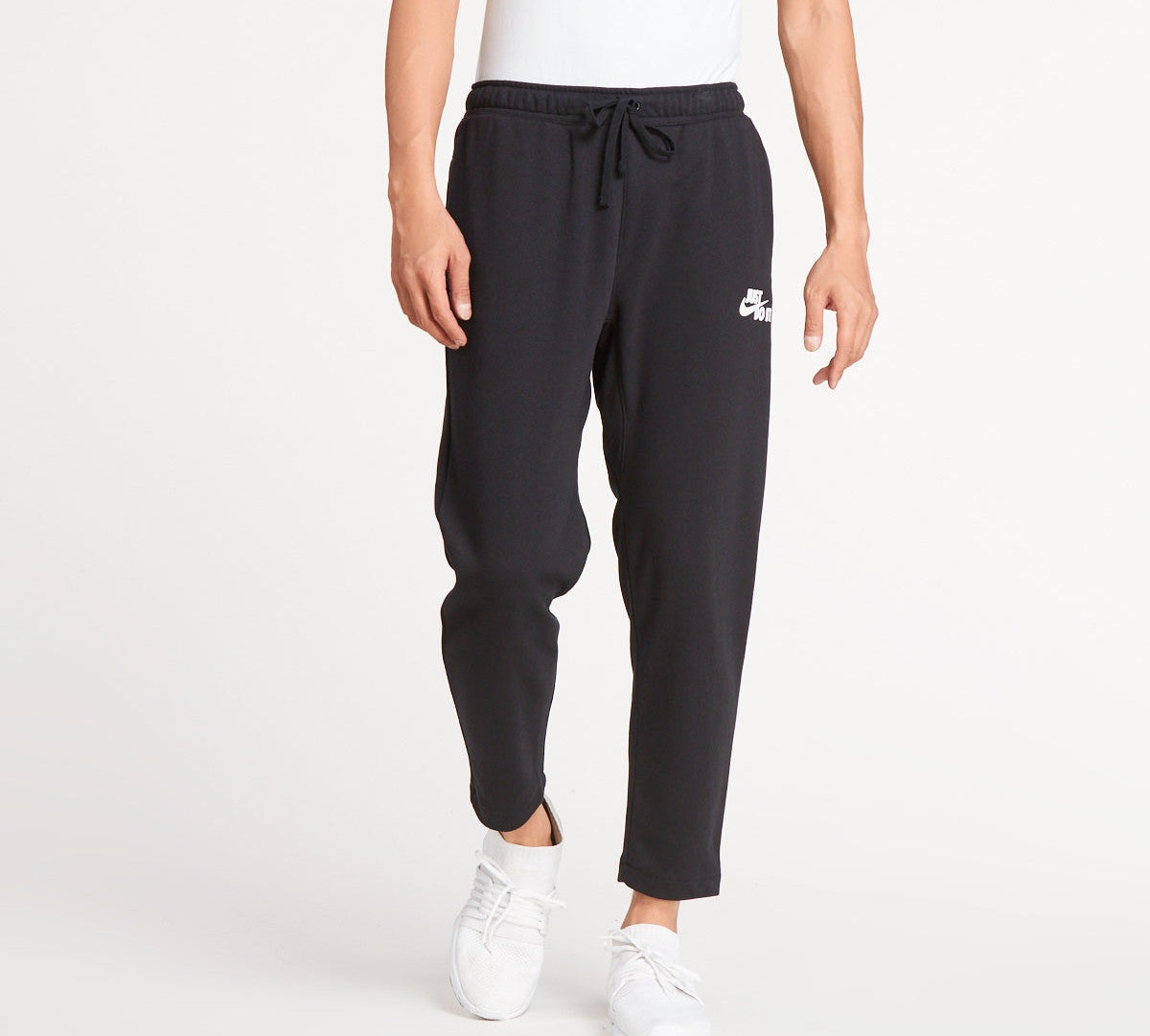 Nike Straight Casual Drawstring Sports Long Pants Black AJ2330-010 - 3