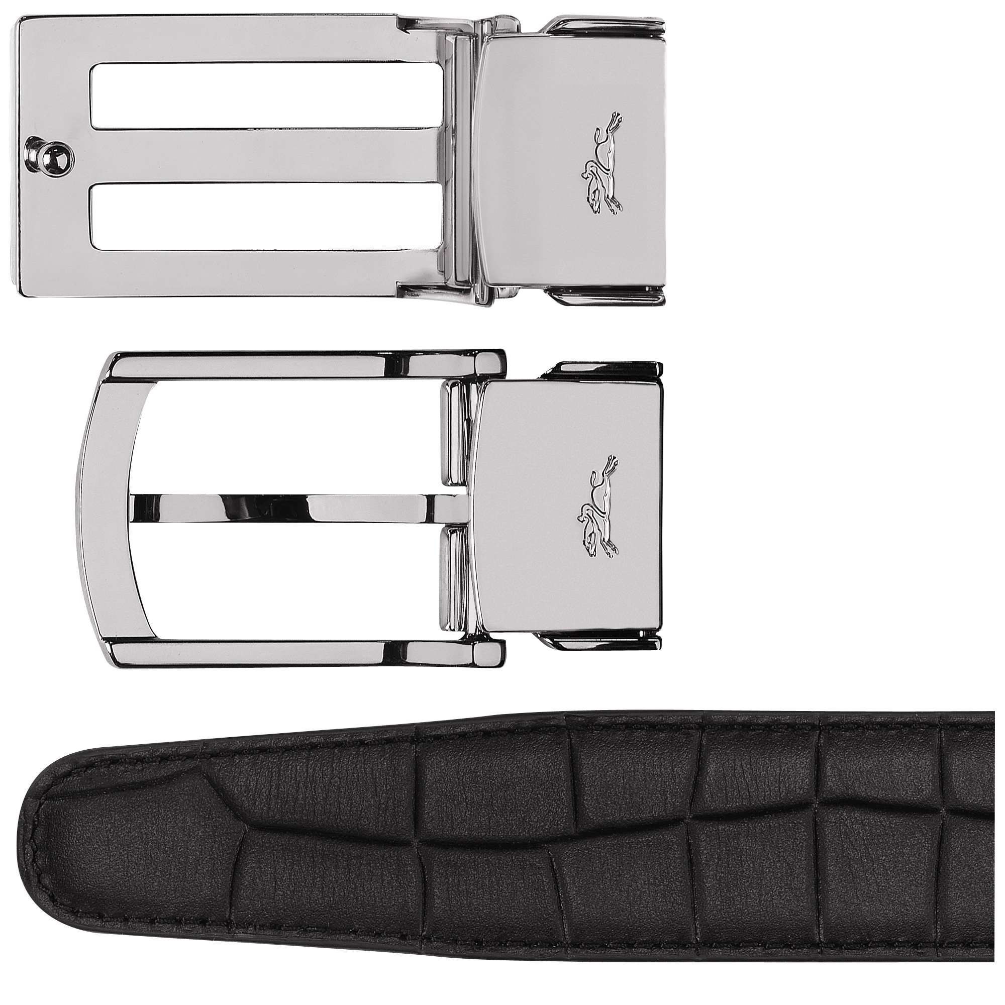 Delta Box Men's belt set Black - Leather - 5