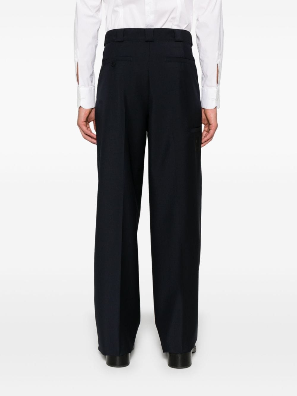 tailored straight-leg trousers - 4