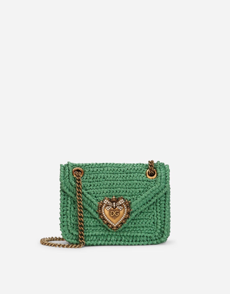 Medium crochet raffia Devotion bag - 1