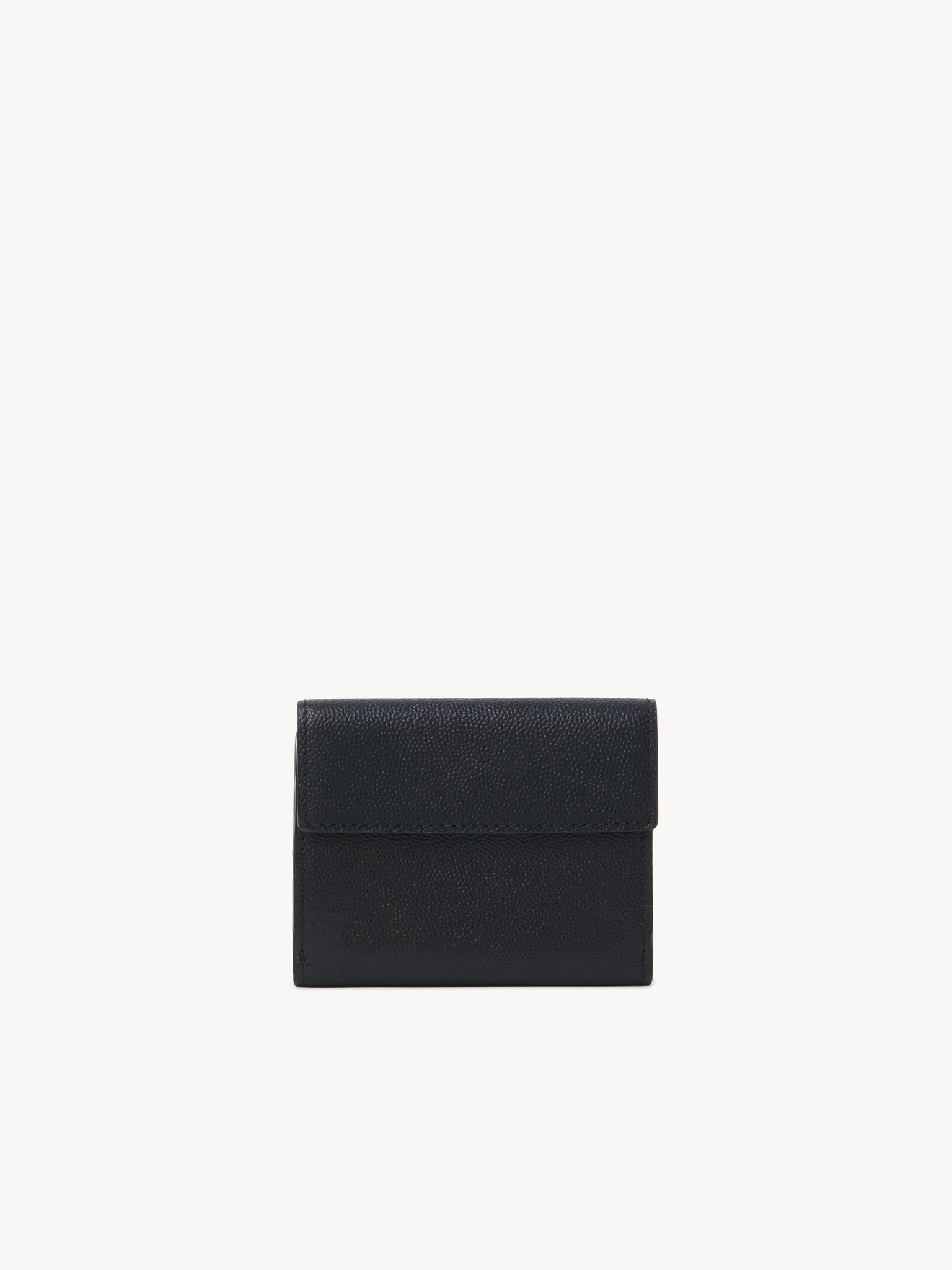 SMALL CHLOÉ CHARMS TRI-FOLD WALLET IN GRAINED LEATHER - 3
