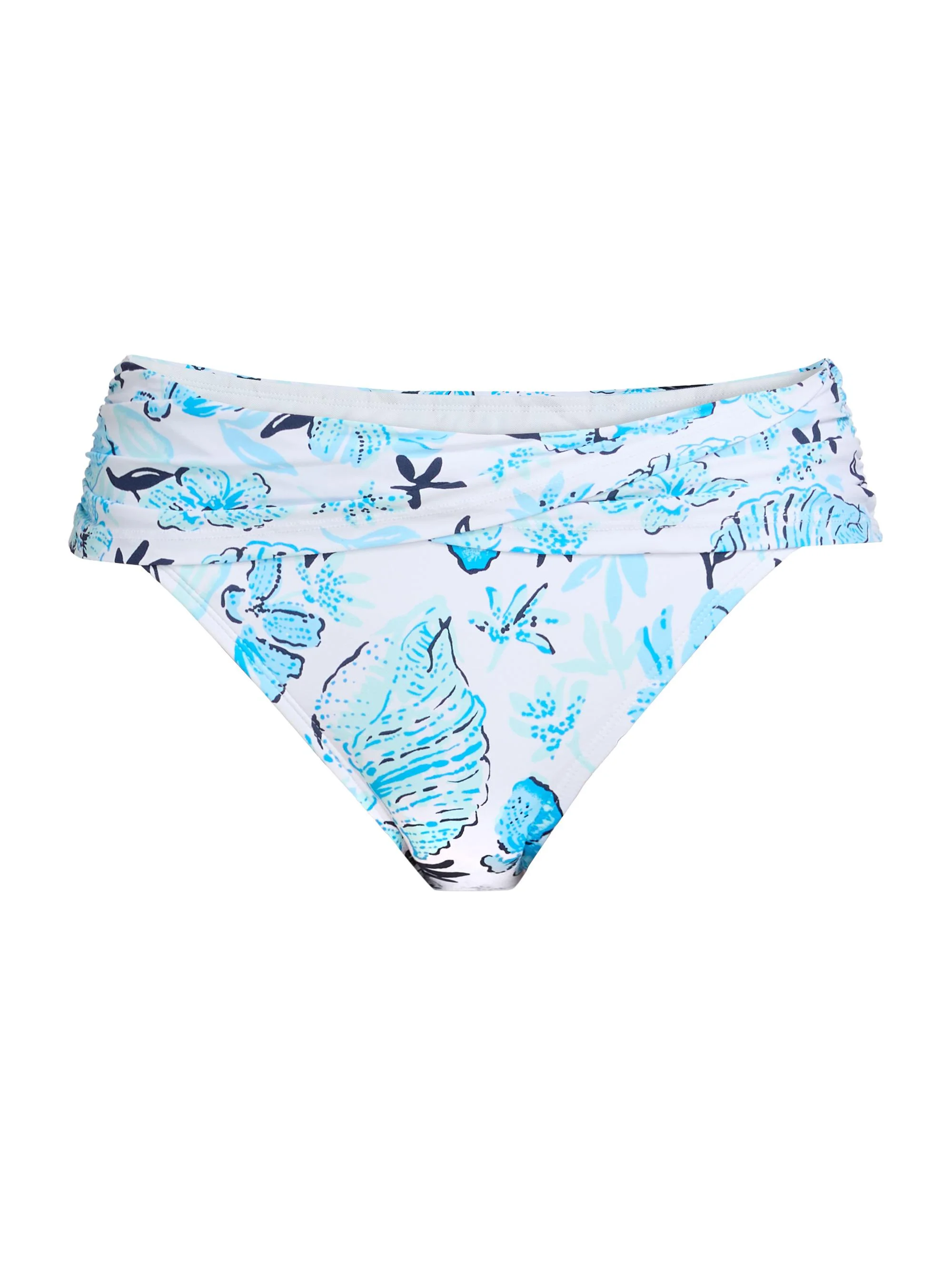 Women's Lagoon Hipster Bikini Bottom - White Multi - 1