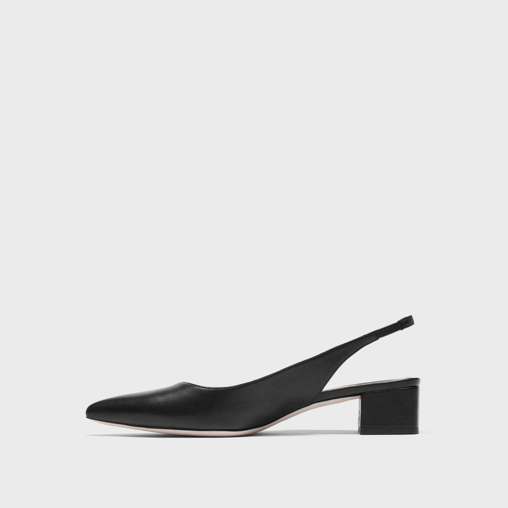 Slingback Pump in Leather - 3