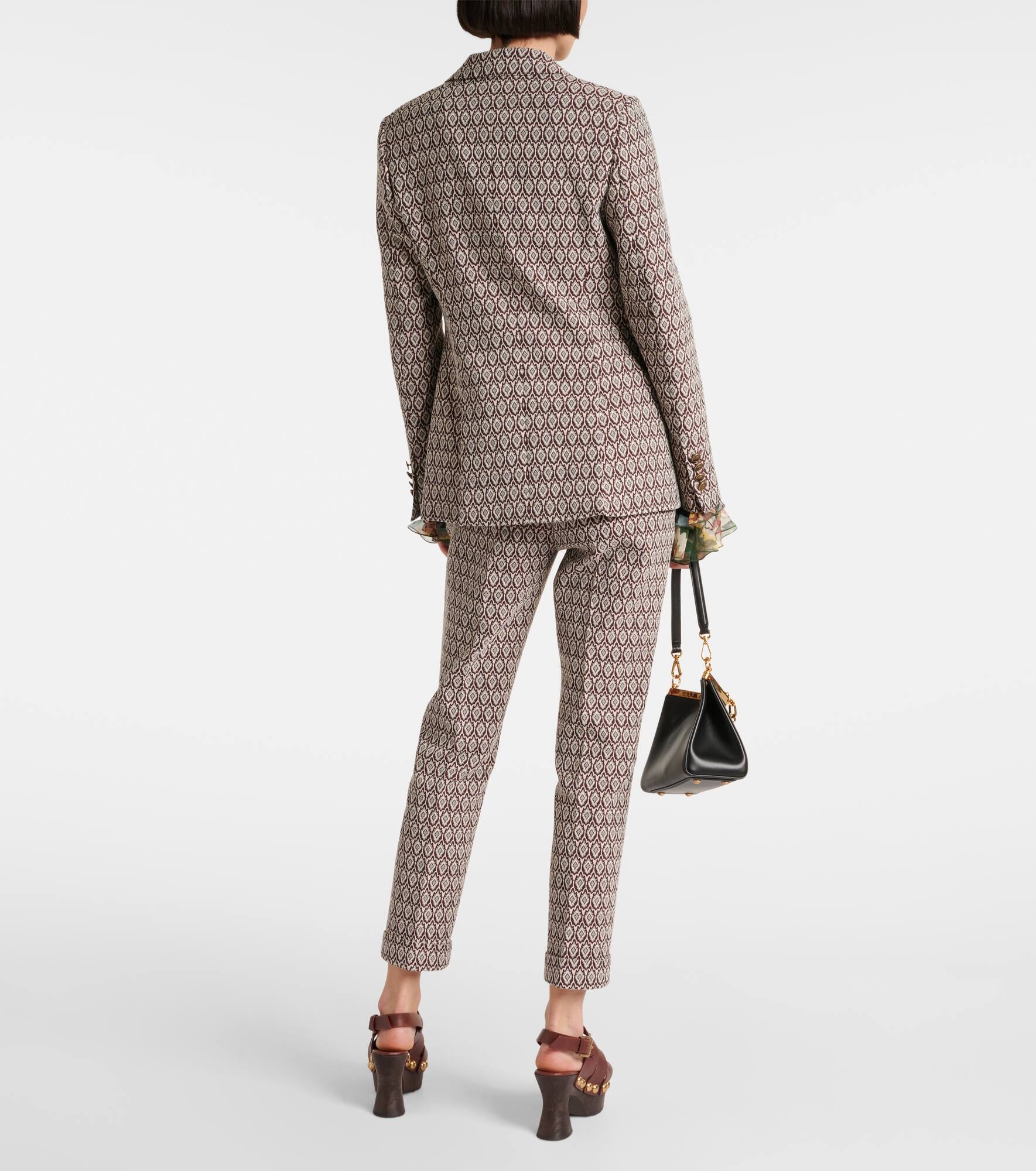Printed cotton-blend blazer - 3