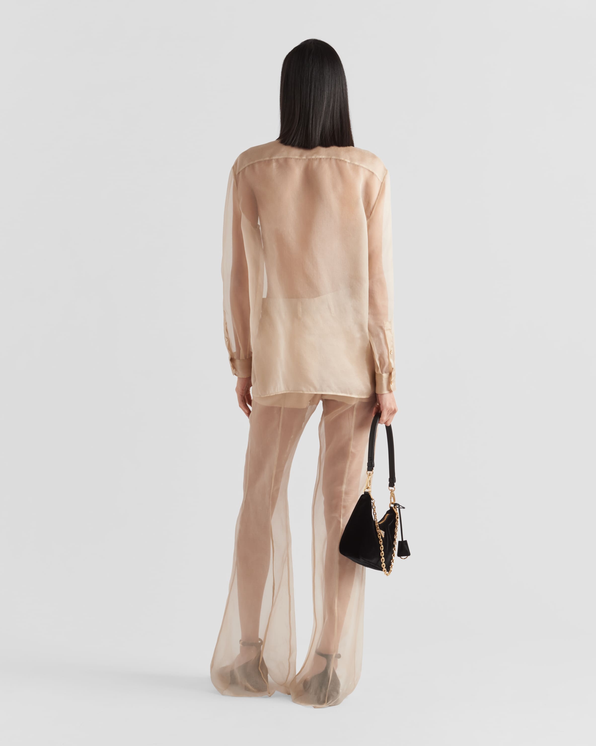 Embroidered organza shirt - 5