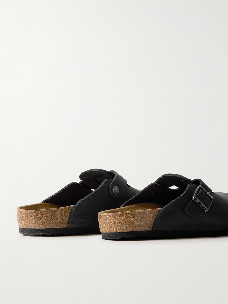 Boston Oiled-Leather Clogs Black 5