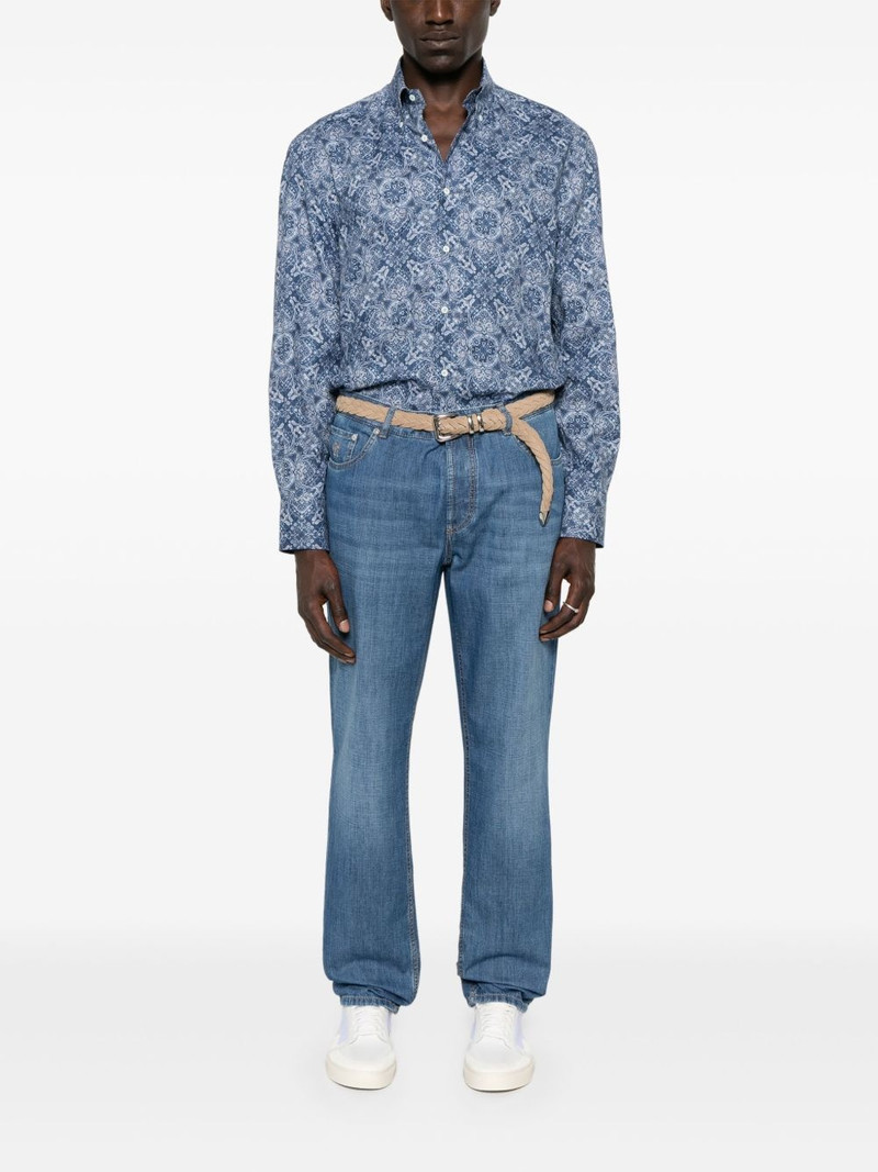 Brunello Cucinelli paisley-print shirt outlook