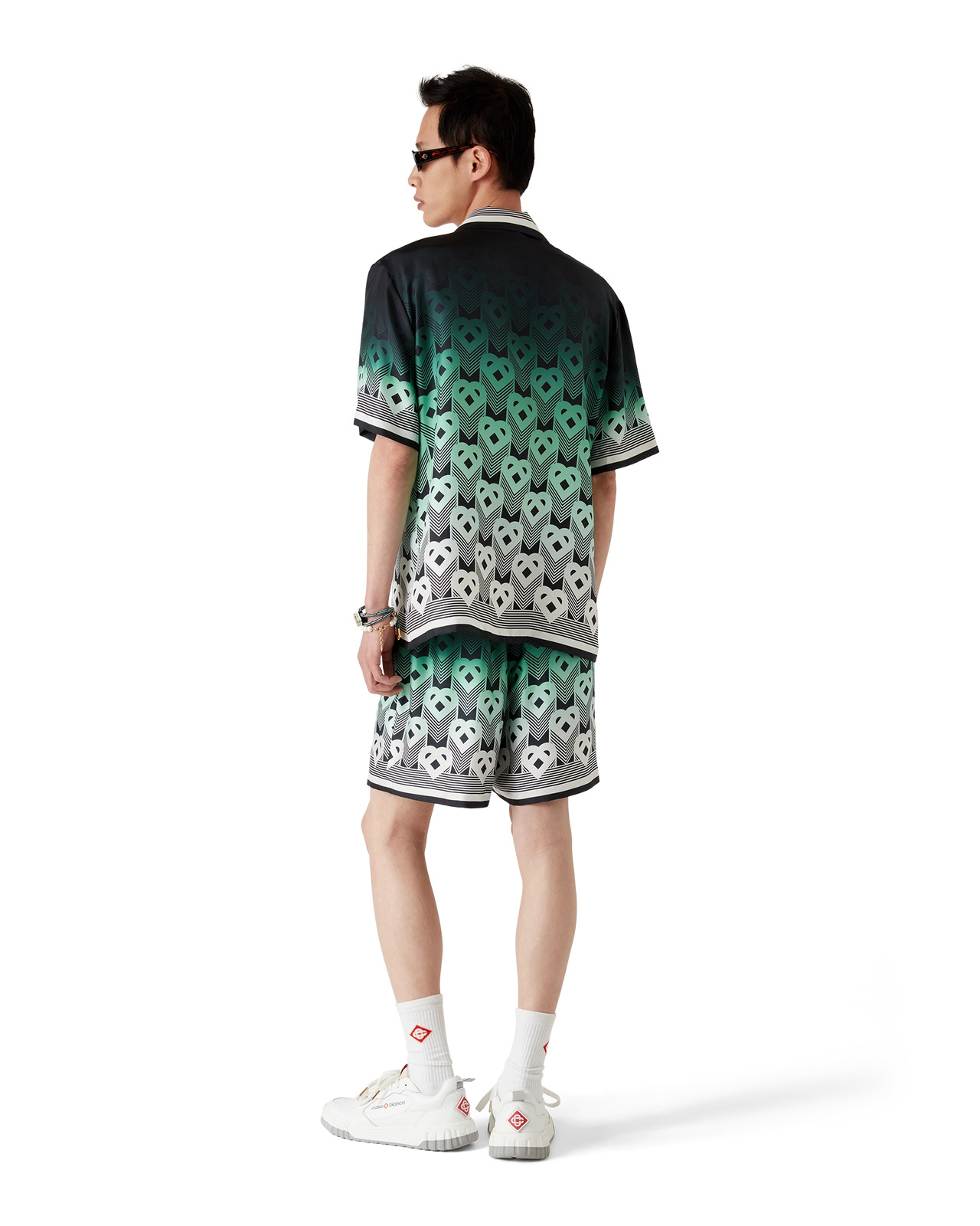 Gradient Monogram Silk Short Sleeve Shirt - 3