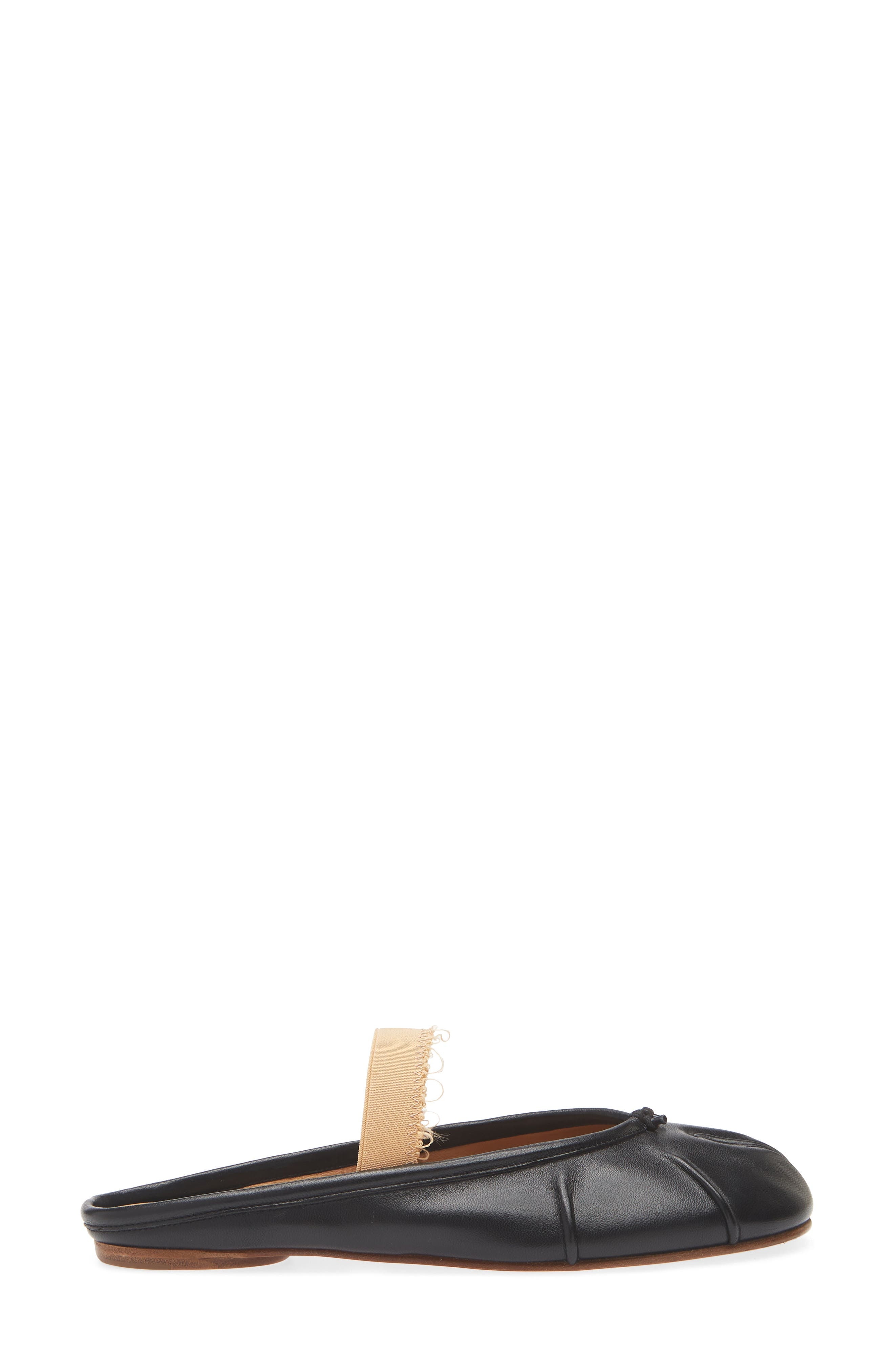 Maison Margiela Tabi Ballerina Mary Jane Mule in Black/Beige at Nordstrom - 3