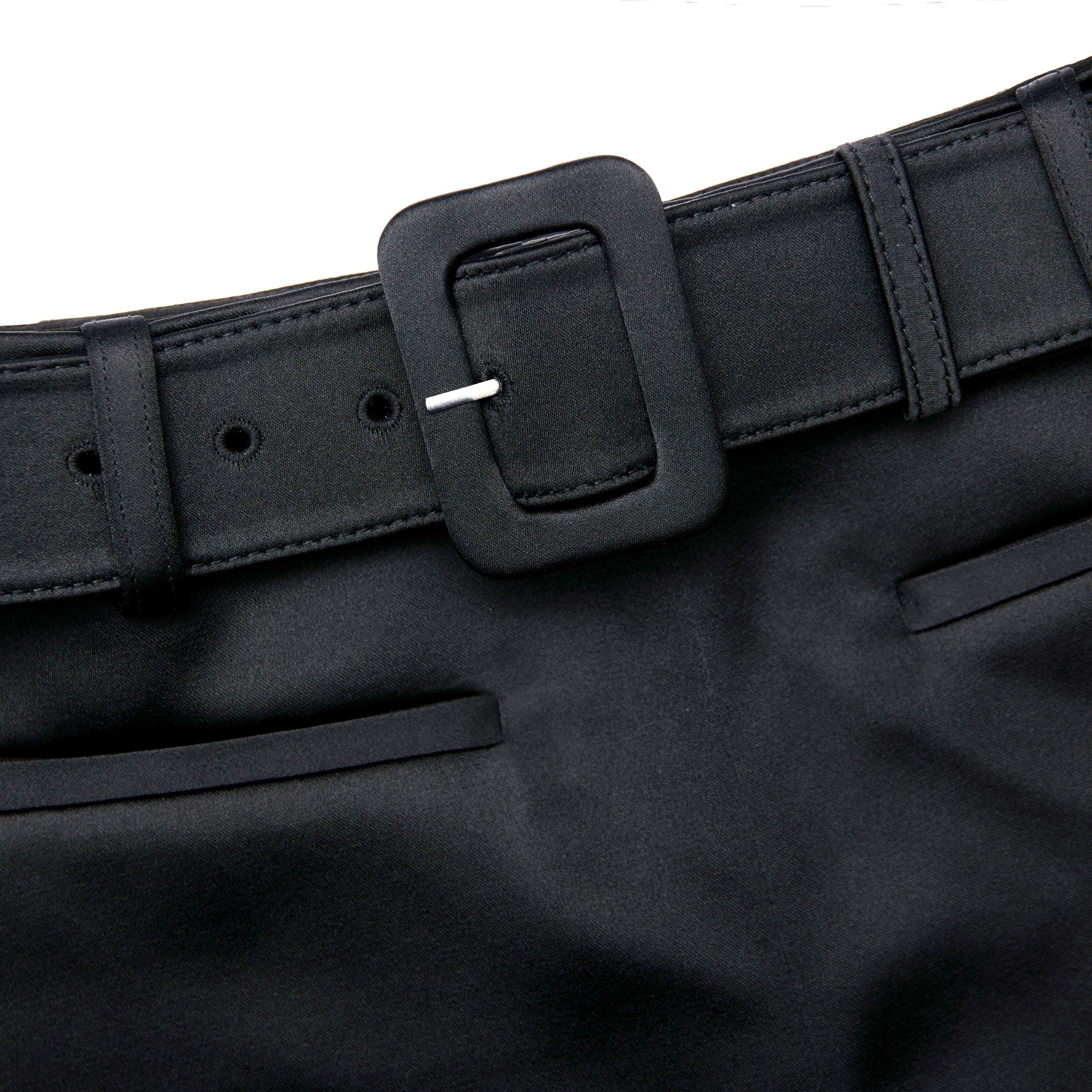 Black Satin Shorts - 5
