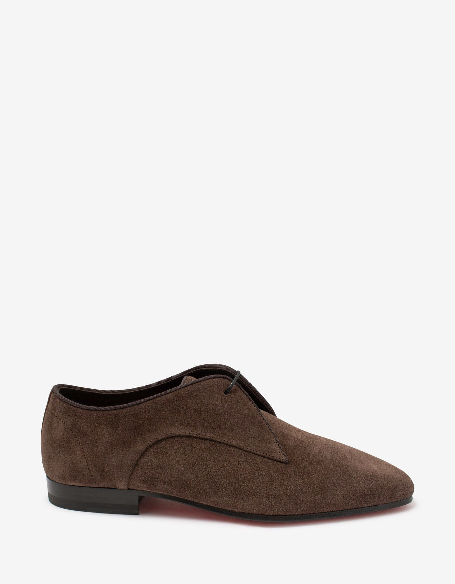 Christian Louboutin Carderby Brown Suede Leather Shoes - 2