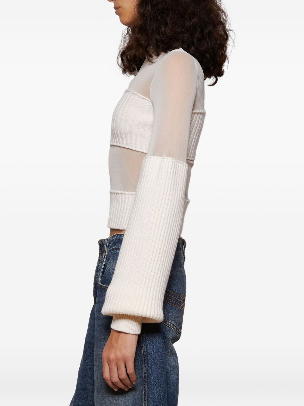 ribbed wool sweater - 4