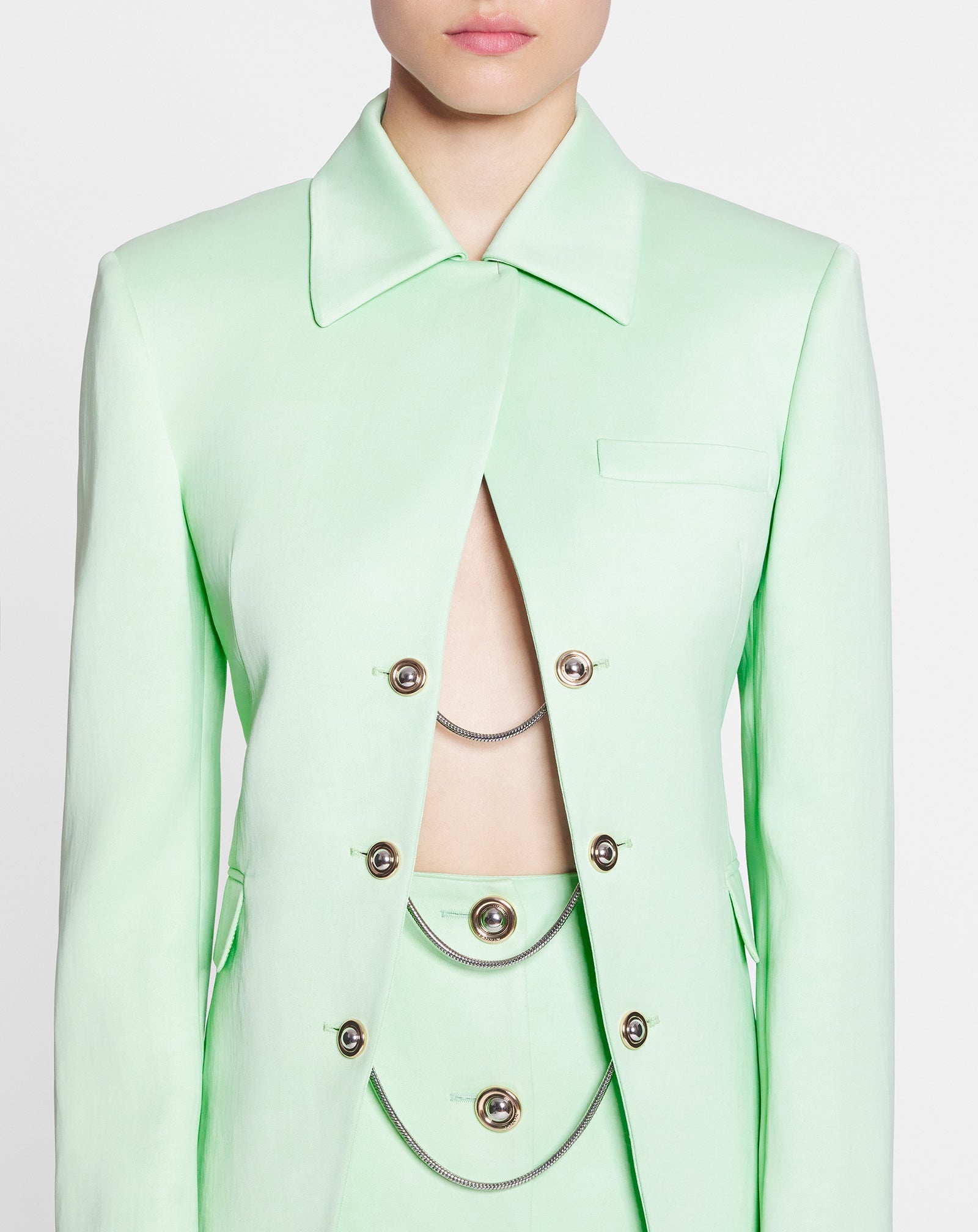 LONG-SLEEVED FITTED JACKET - 5