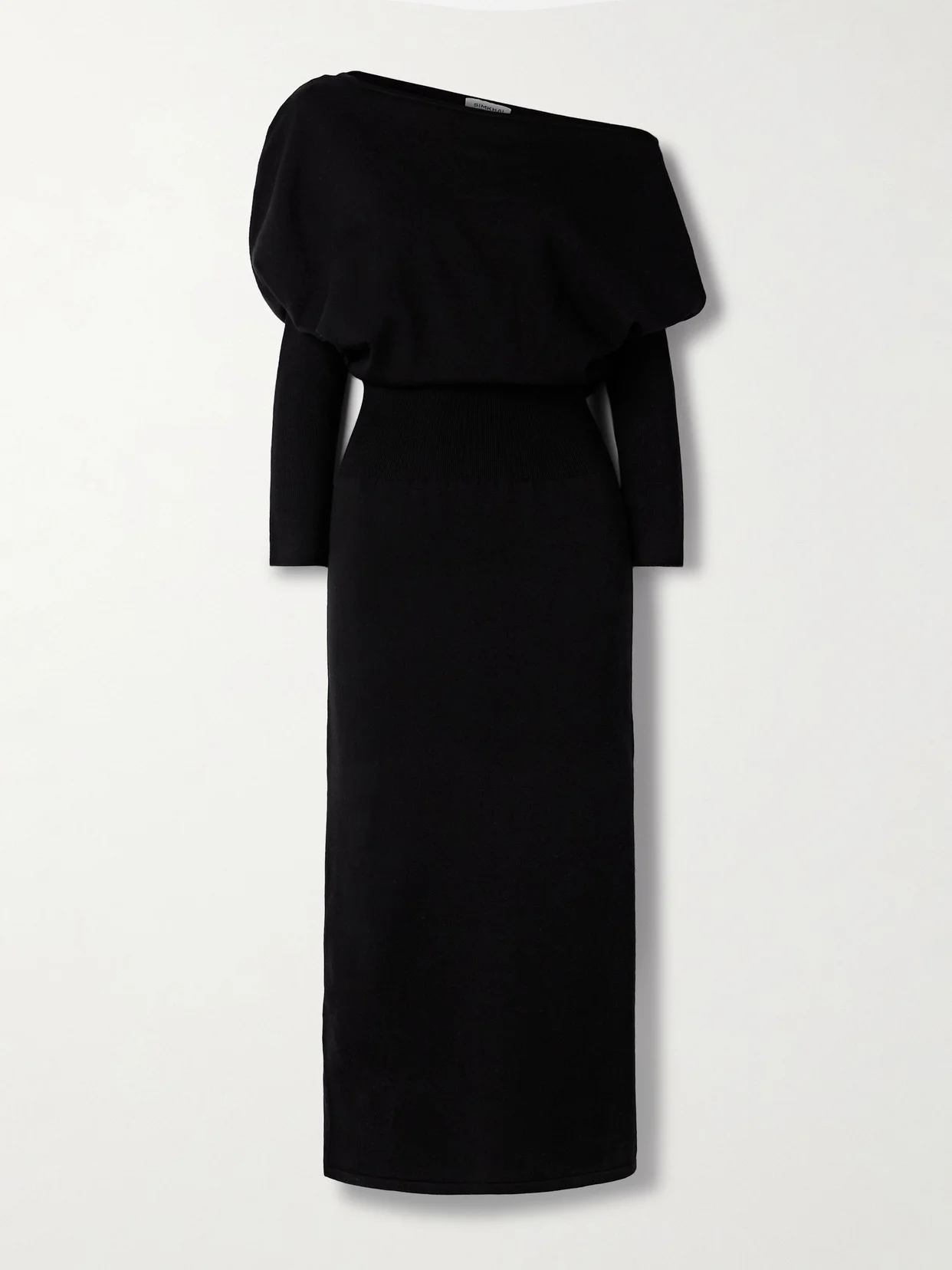 Janese Draped Wool-blend Midi Dress - 1