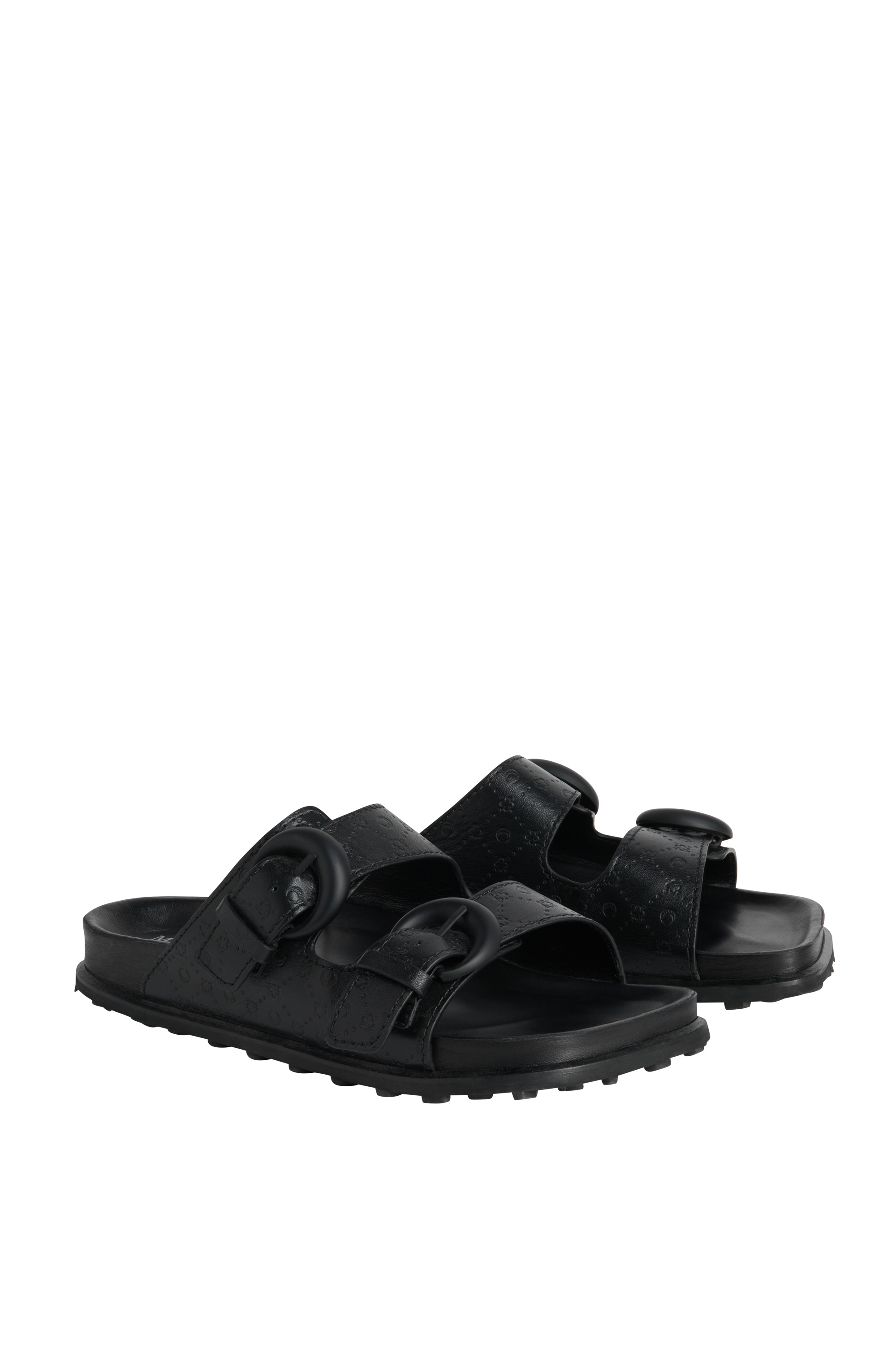 Embossed Leather MS Ground Sandal - 2