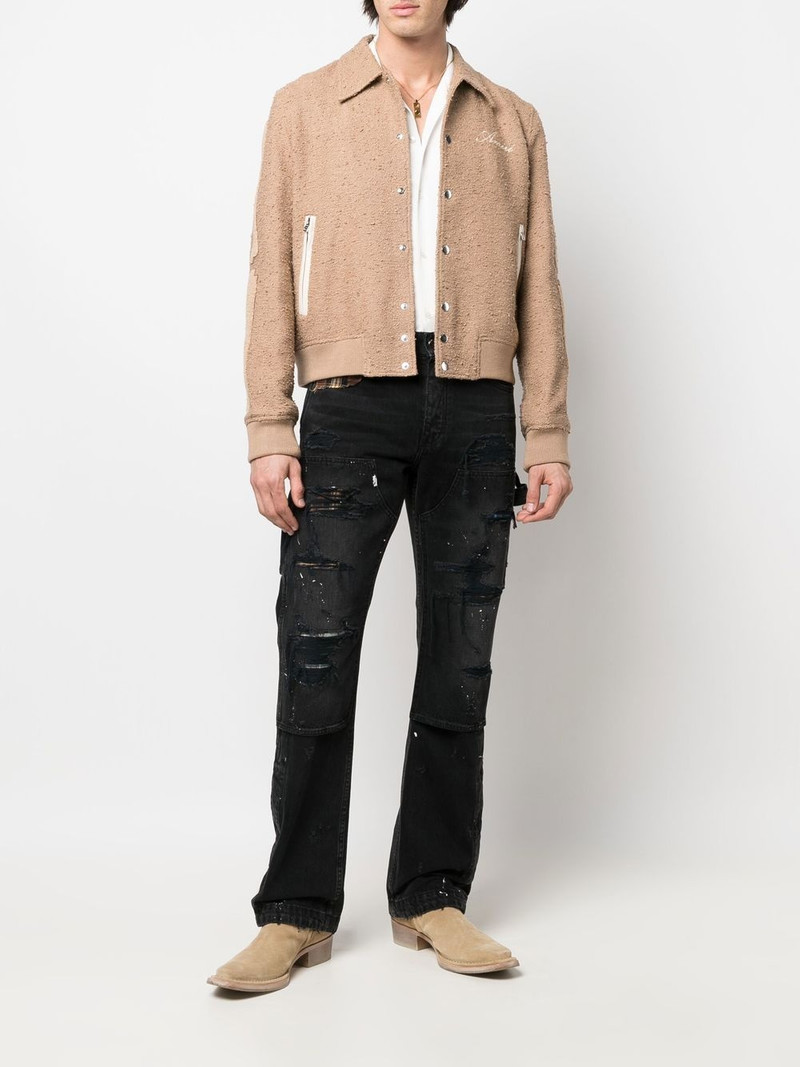 AMIRI PLAID CARPENTER AGED CASUAL PANTS "Aged Black" outlook