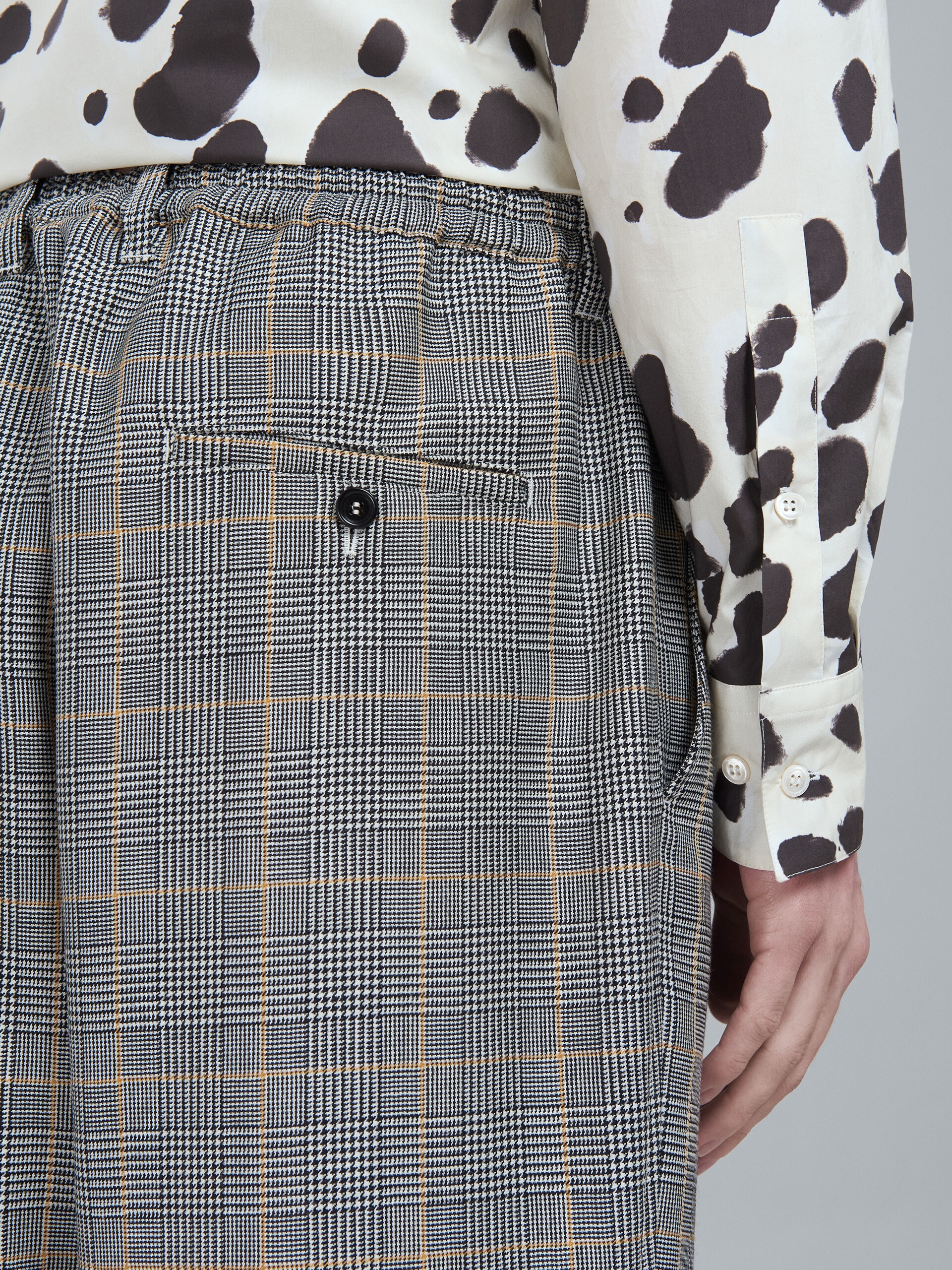 PRINCE OF WALES WOOL PANTS - 4