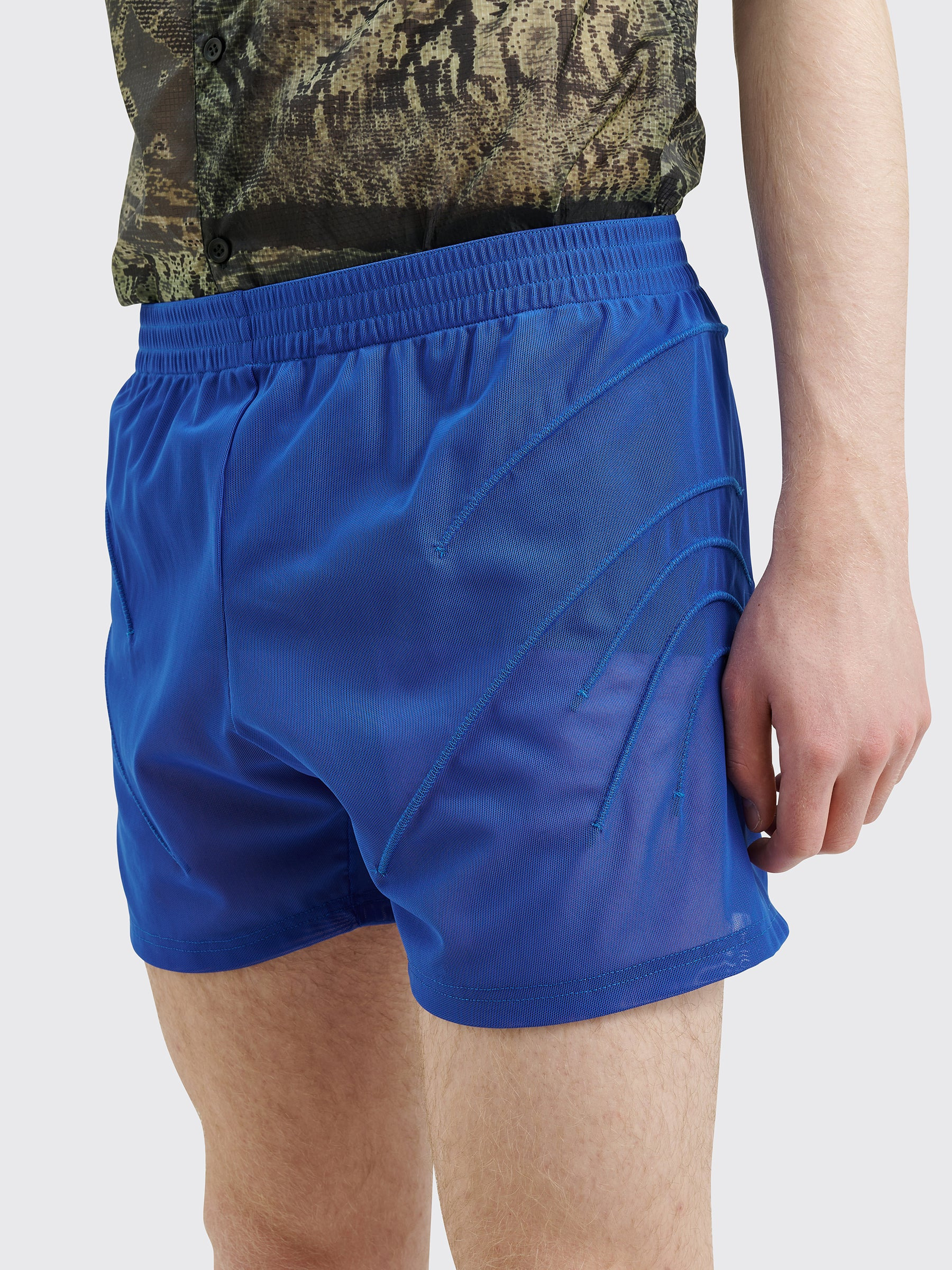 OLLY SHINDER VEINS SPORTS SHORTS BLUE - 4