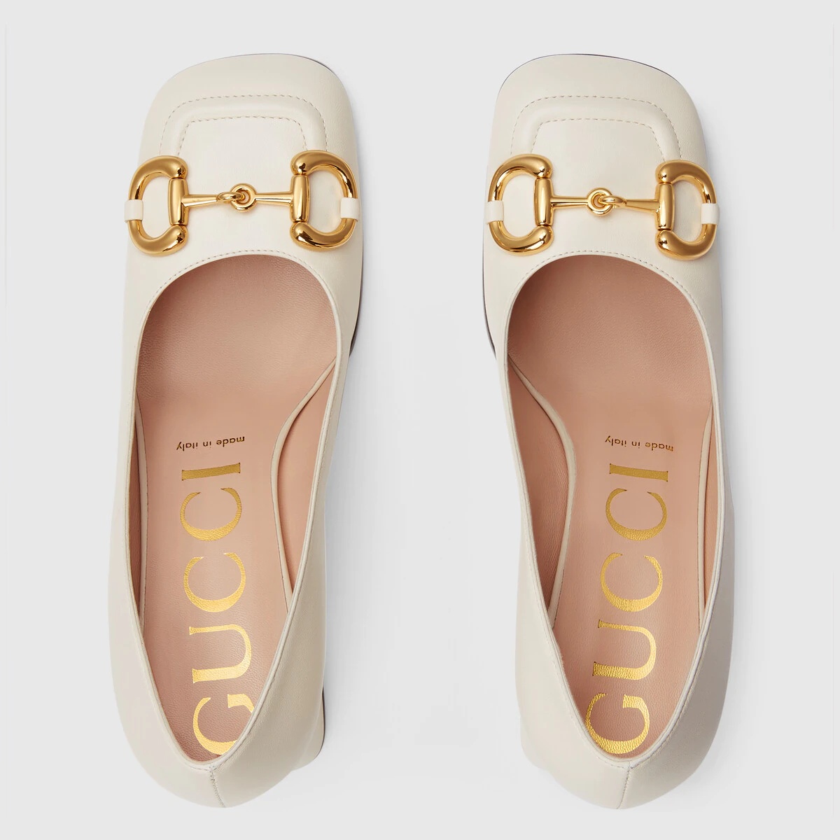 GUCCI Women's mid-heel pump with Horsebit | REVERSIBLE