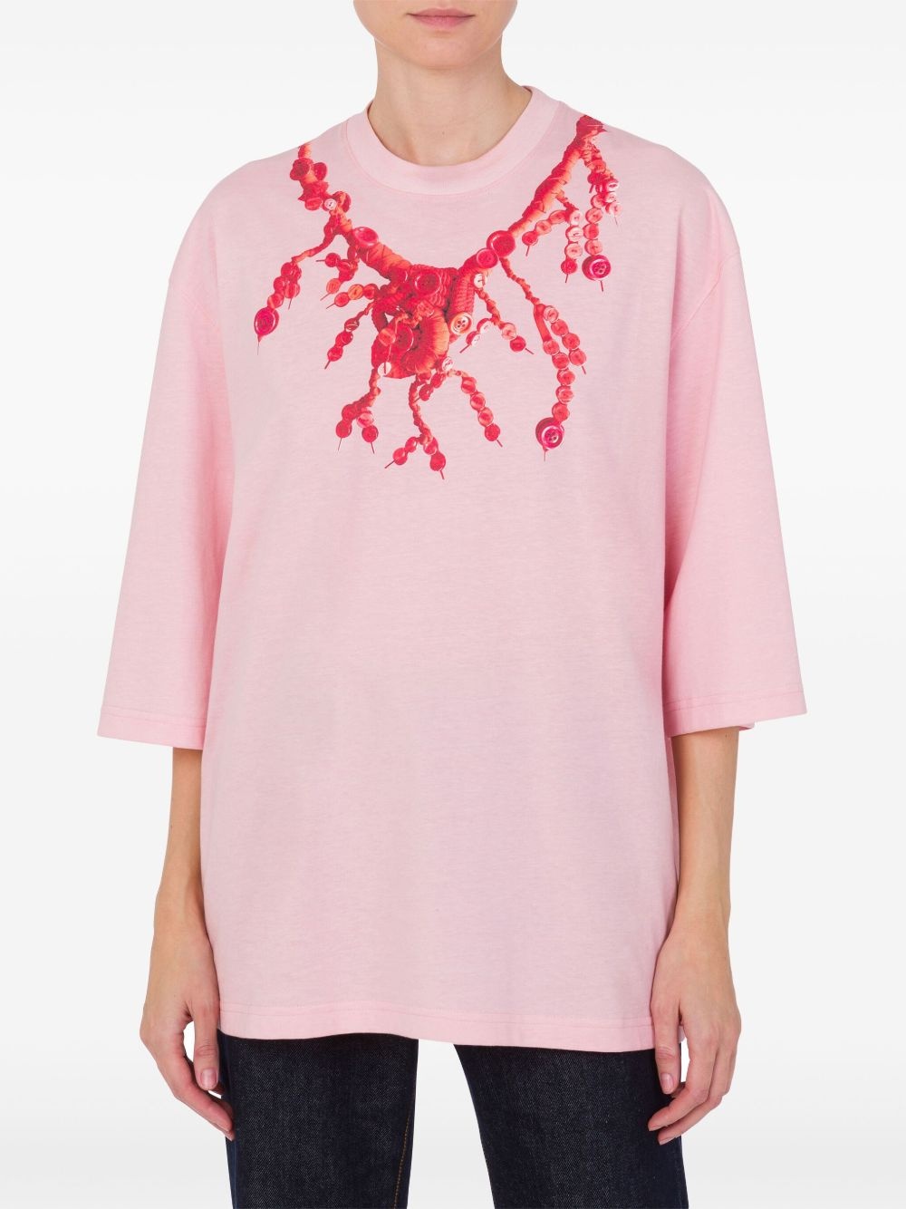 x Judy Blame necklace-print T-shirt - 2