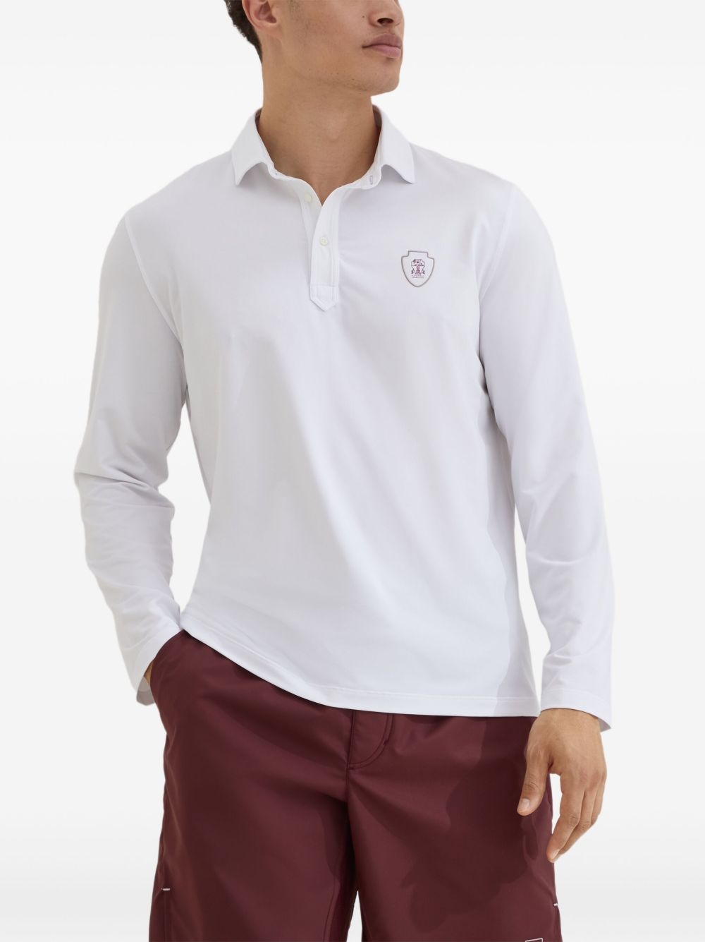 long-sleeve polo shirt - 3