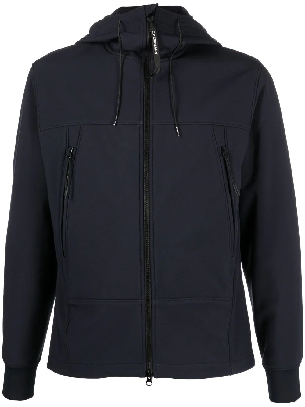 zipped hooded jacket - 1