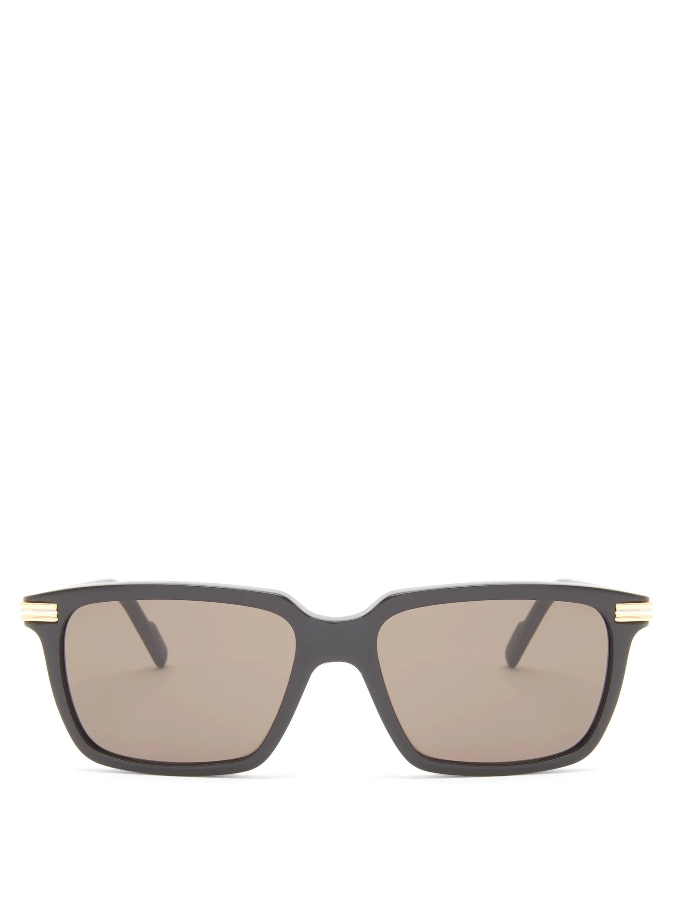 C Décor rectangular acetate sunglasses - 1