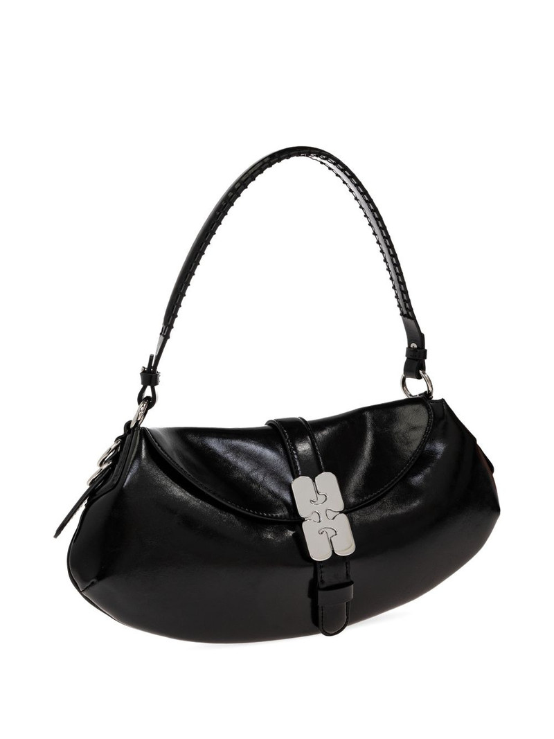 logo-buckle shoulder bag 4