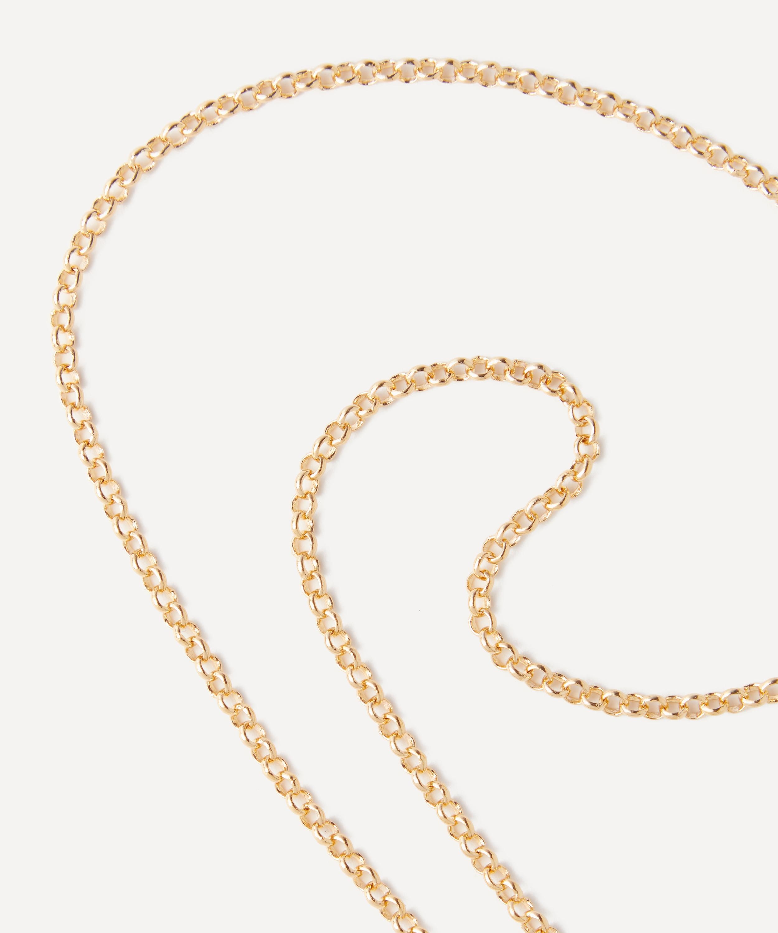 24ct Gold-Plated The Silhouette of Summer Pendant Necklace - 4