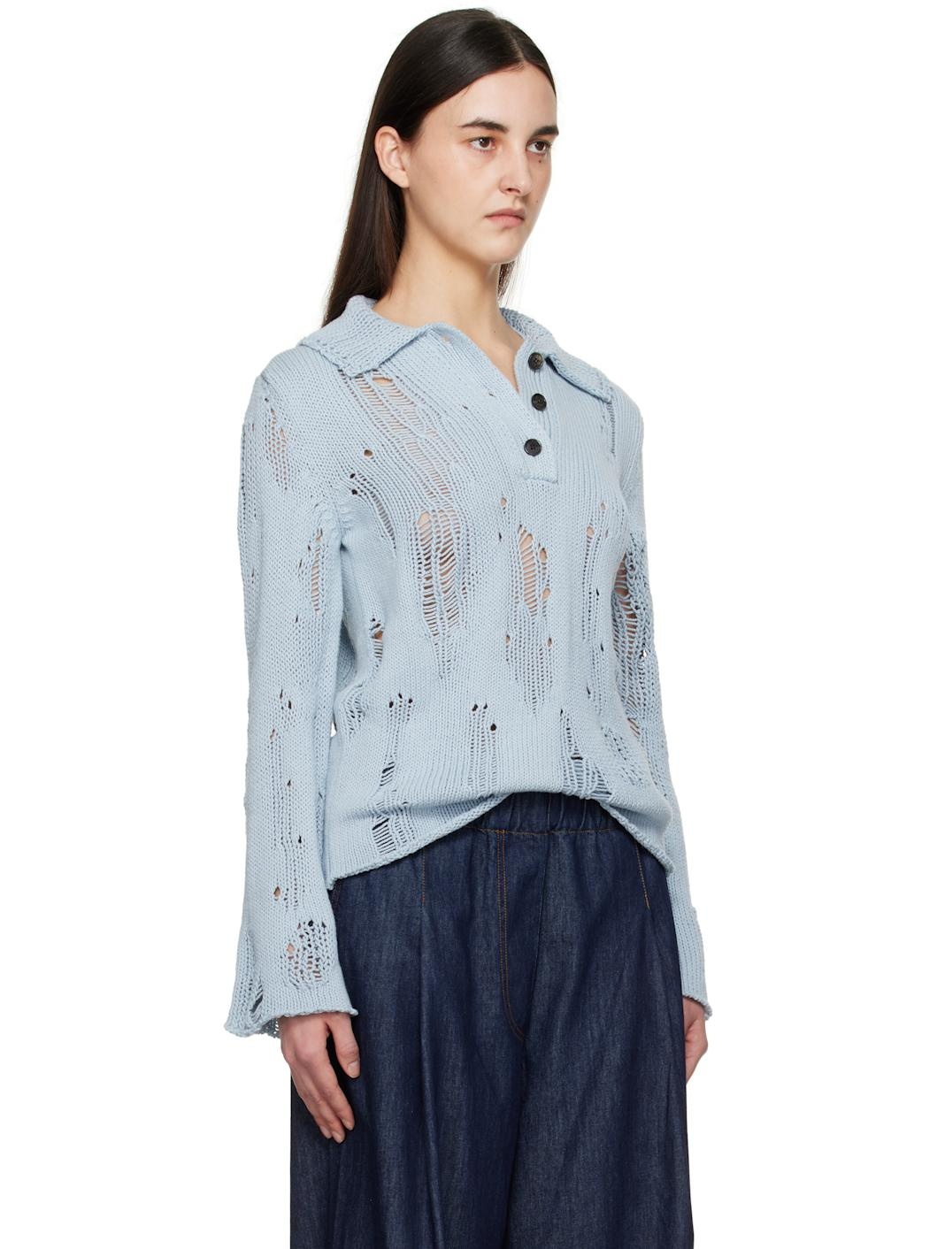 Blue Natural Cord Polo - 2