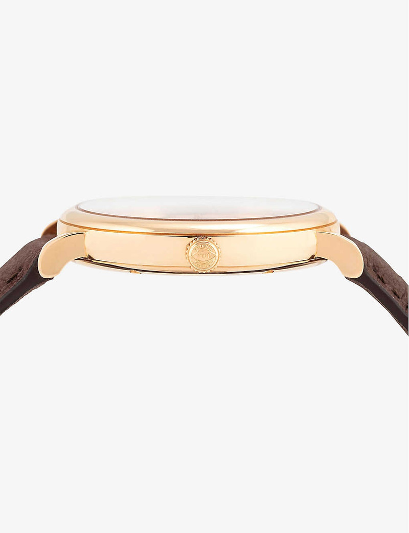 모델 번호: IW356504 팟캐스트 18ct 장미 금과 가죽 자동 시계 5