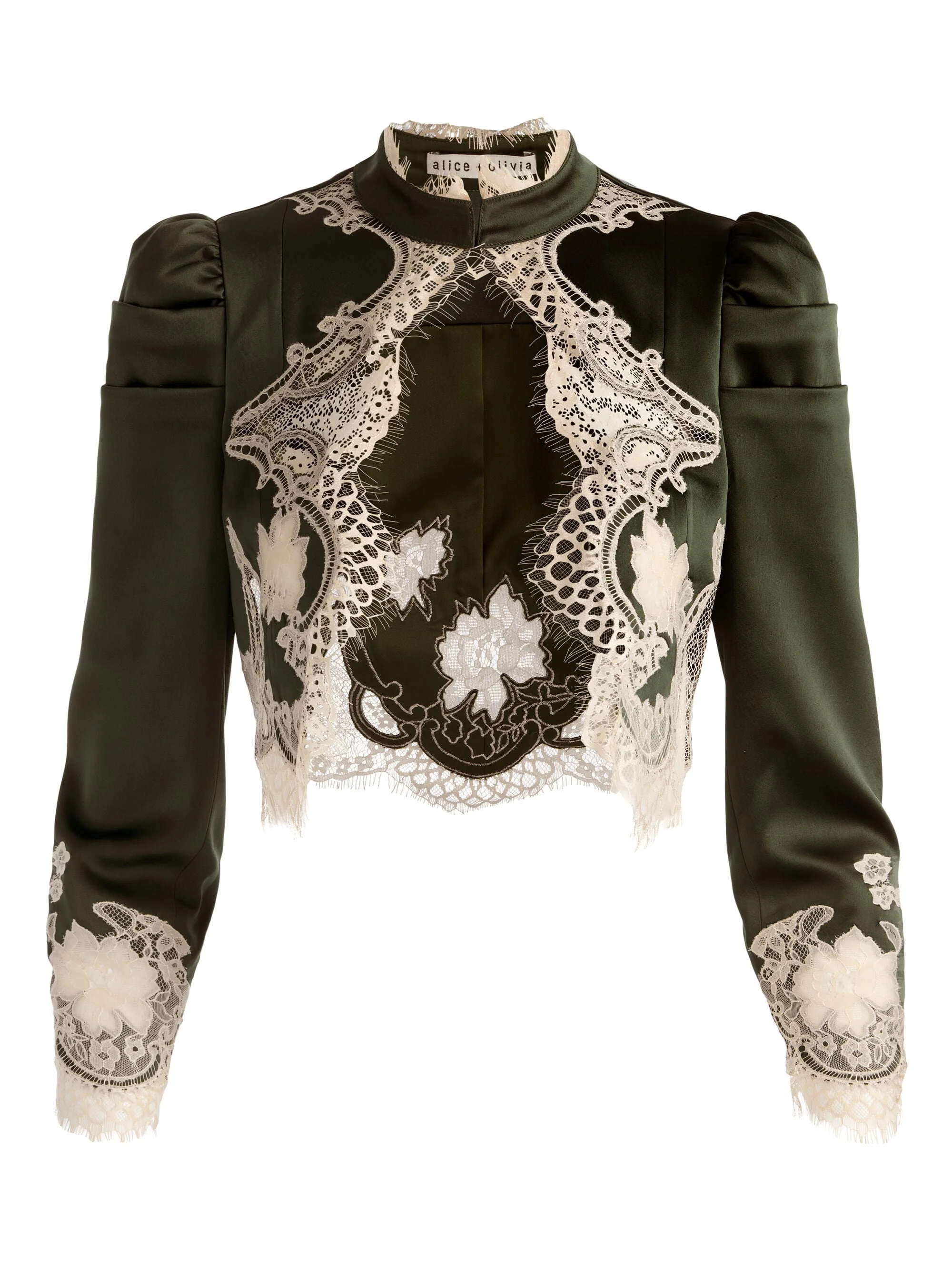 THOMASINA LACE CROPPED JACKET - 1