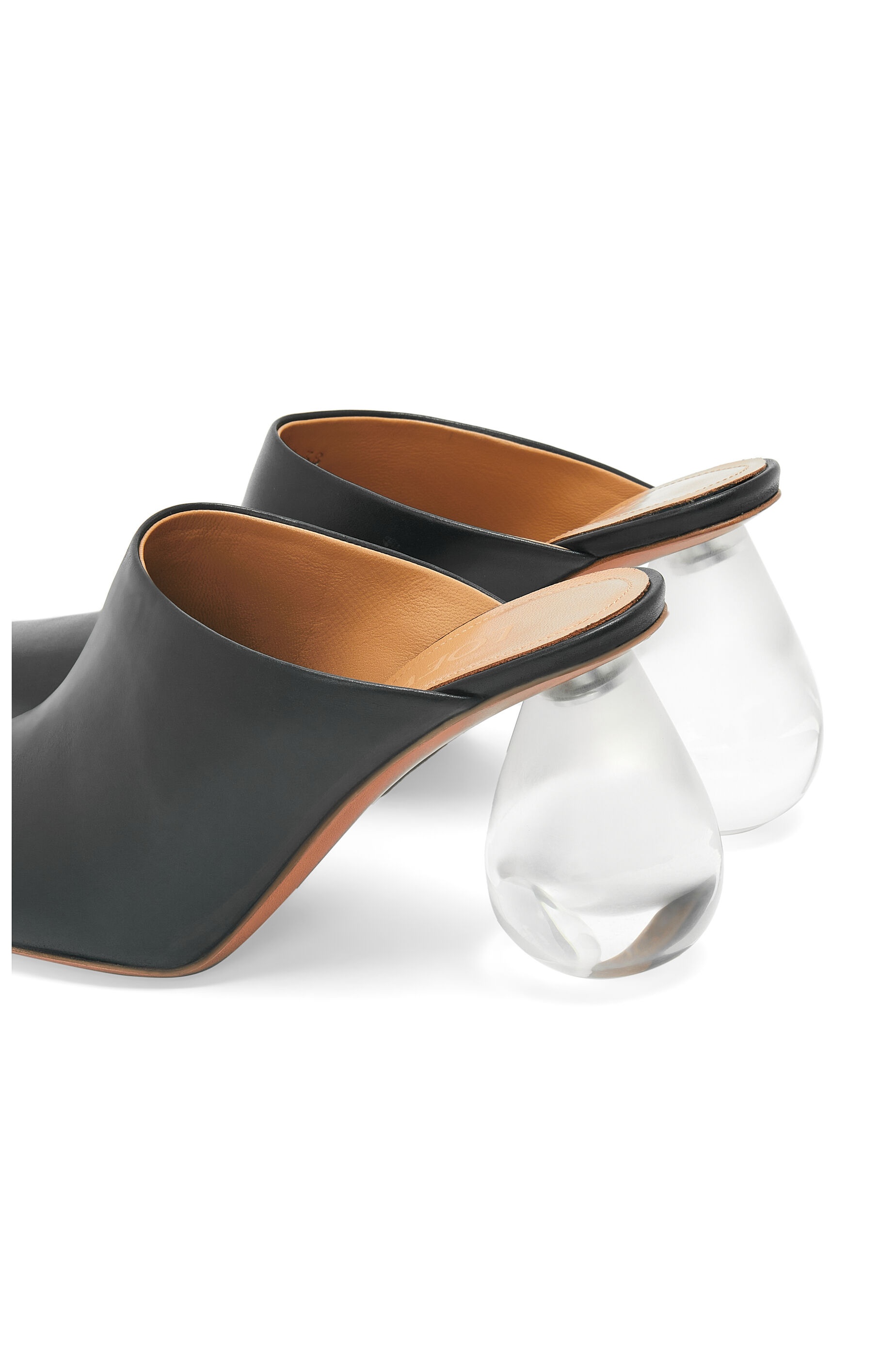 Drop heel mule in calfskin - 4