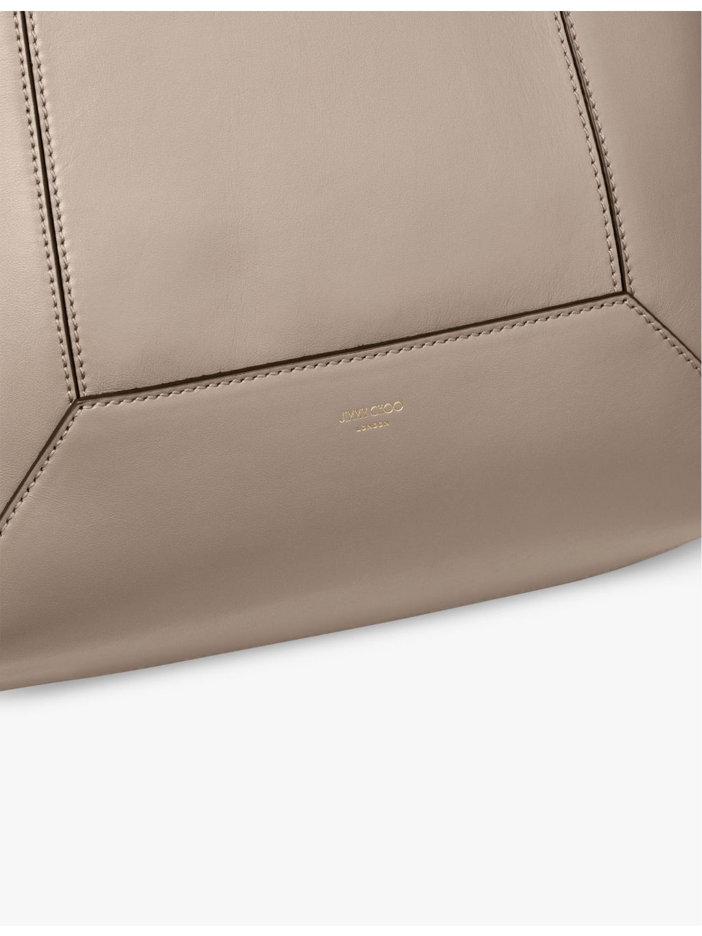Diamond logo-embossed medium leather tote bag - 2