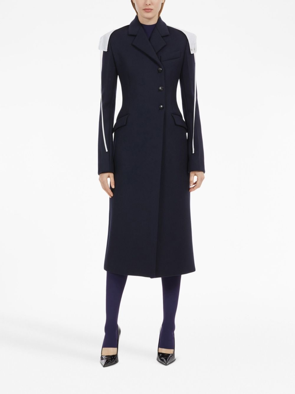 double-breated wool coat - 2