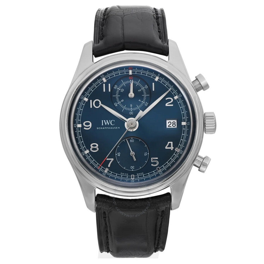 Pre-owned IWC Classic Edition Laureus Chronograph Blue Dial Men's Watch IW390406 - 1